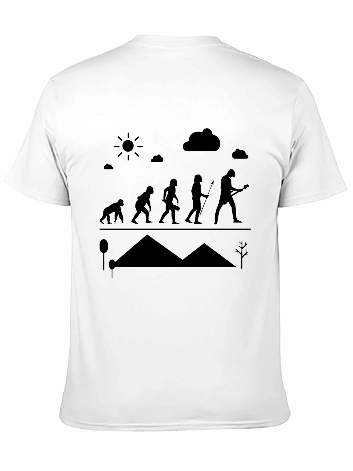 Evolution of Rock T-Shirt - Funny Musician Tee