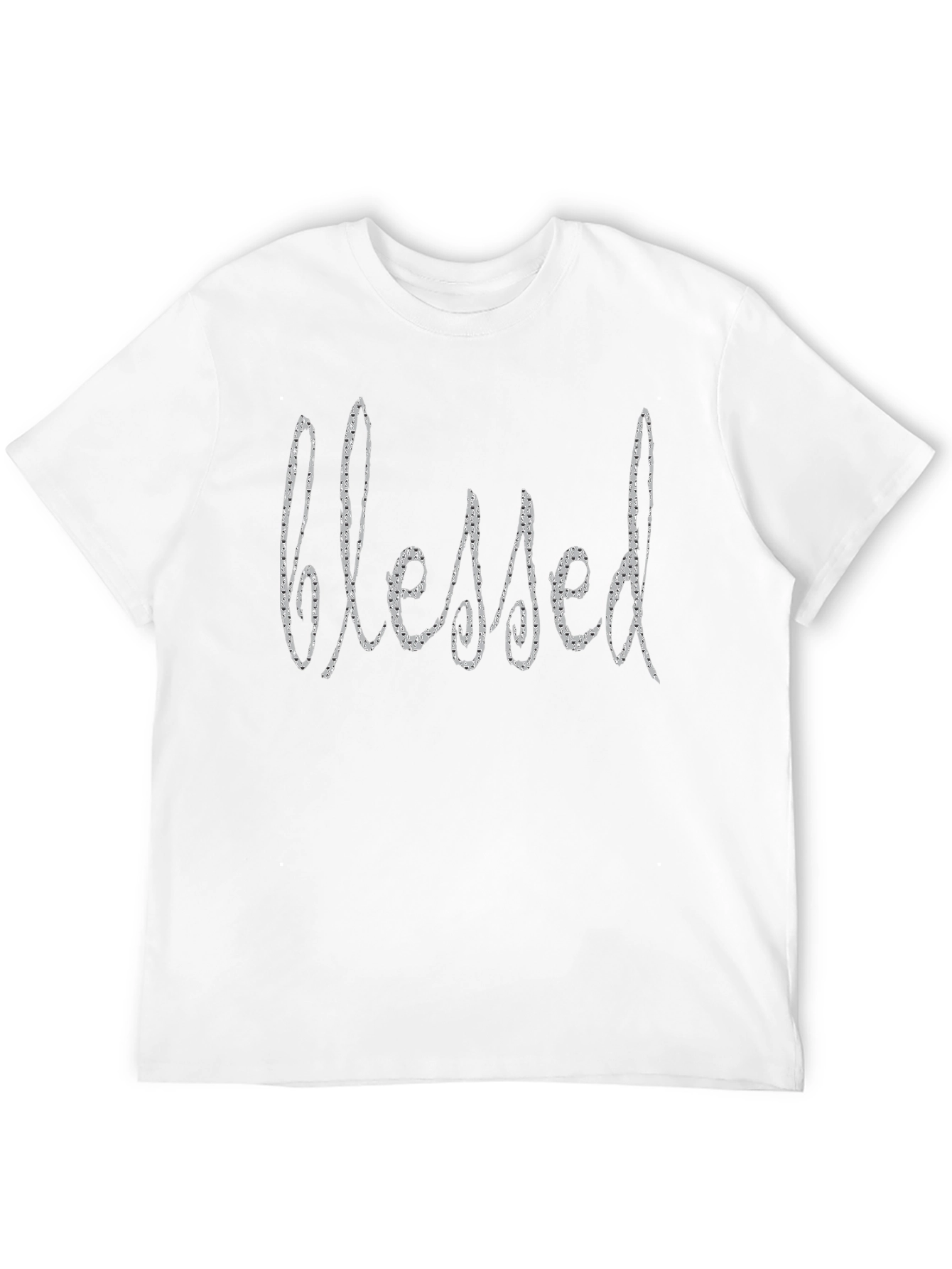 Blessed Graphic Print Black T-Shirt
