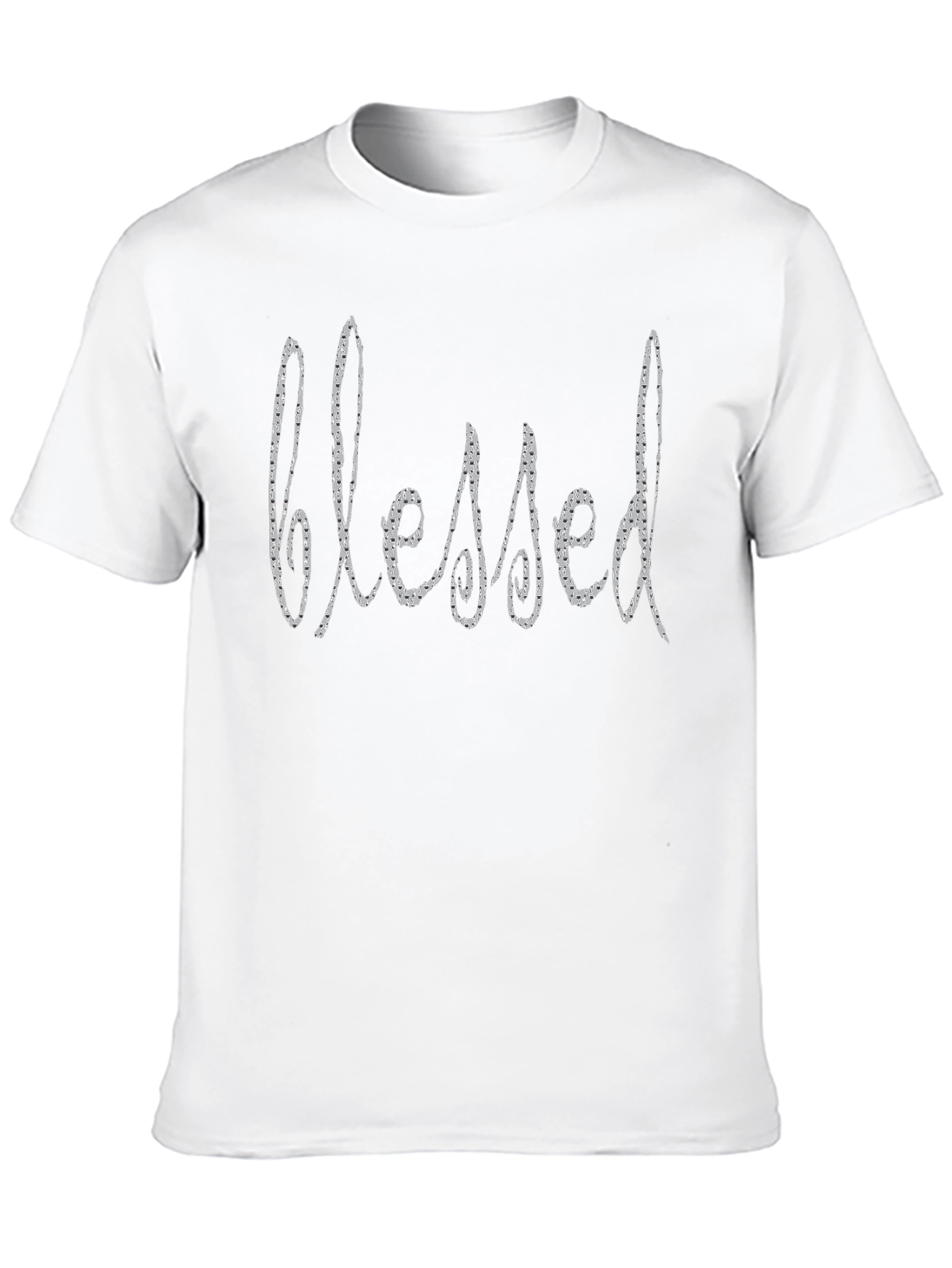 Blessed Graphic Print Black T-Shirt