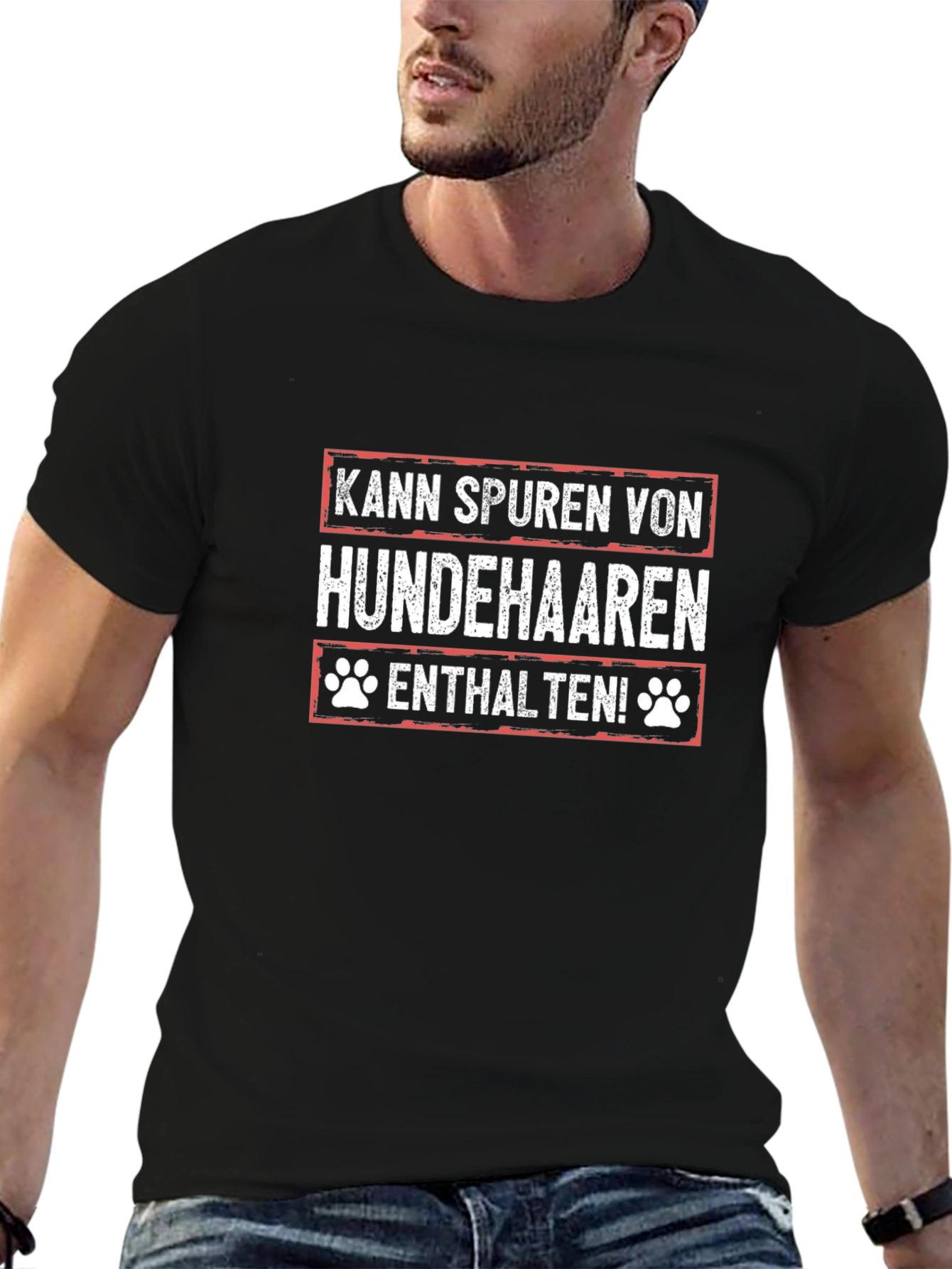 Kann Spuren Von Hundehaaren Enthalten T-Shirt