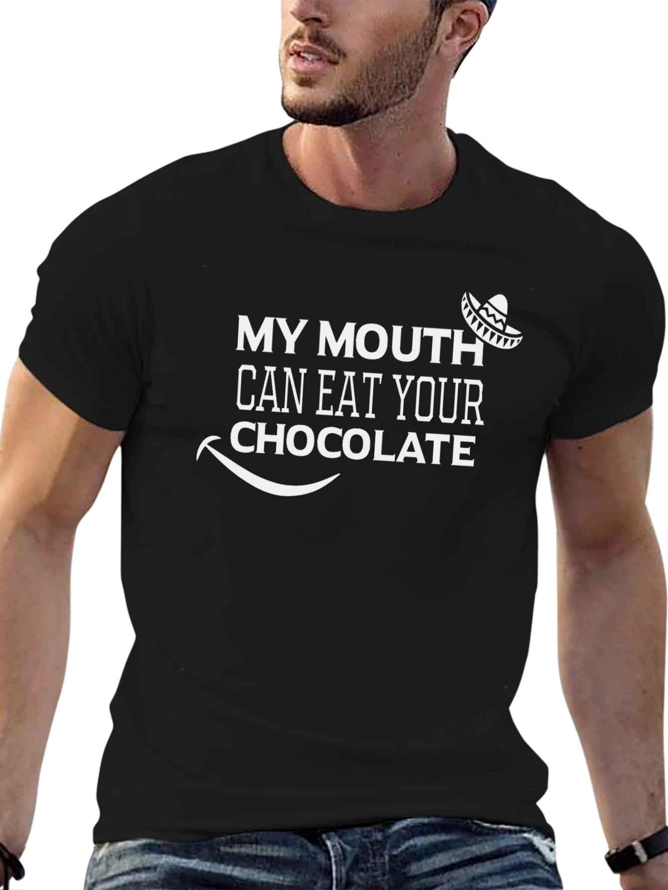 Humorous Chocolate T-Shirt for Adults