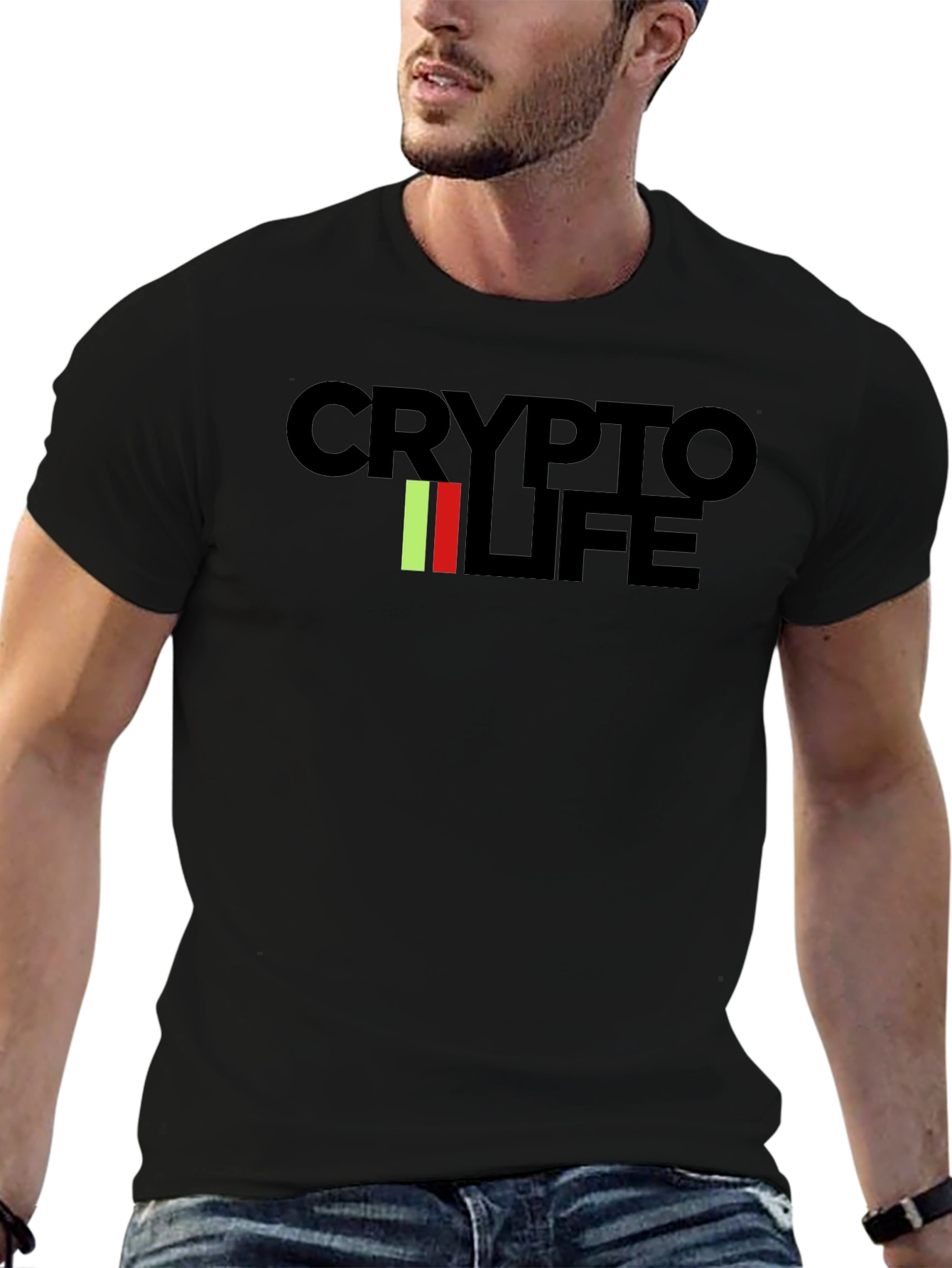 Crypto Life Graphic Tee - Black