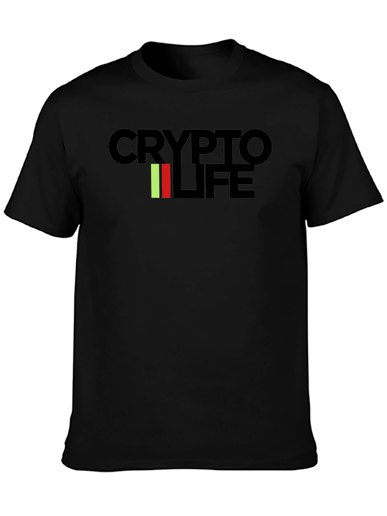 Crypto Life Graphic Tee - Black