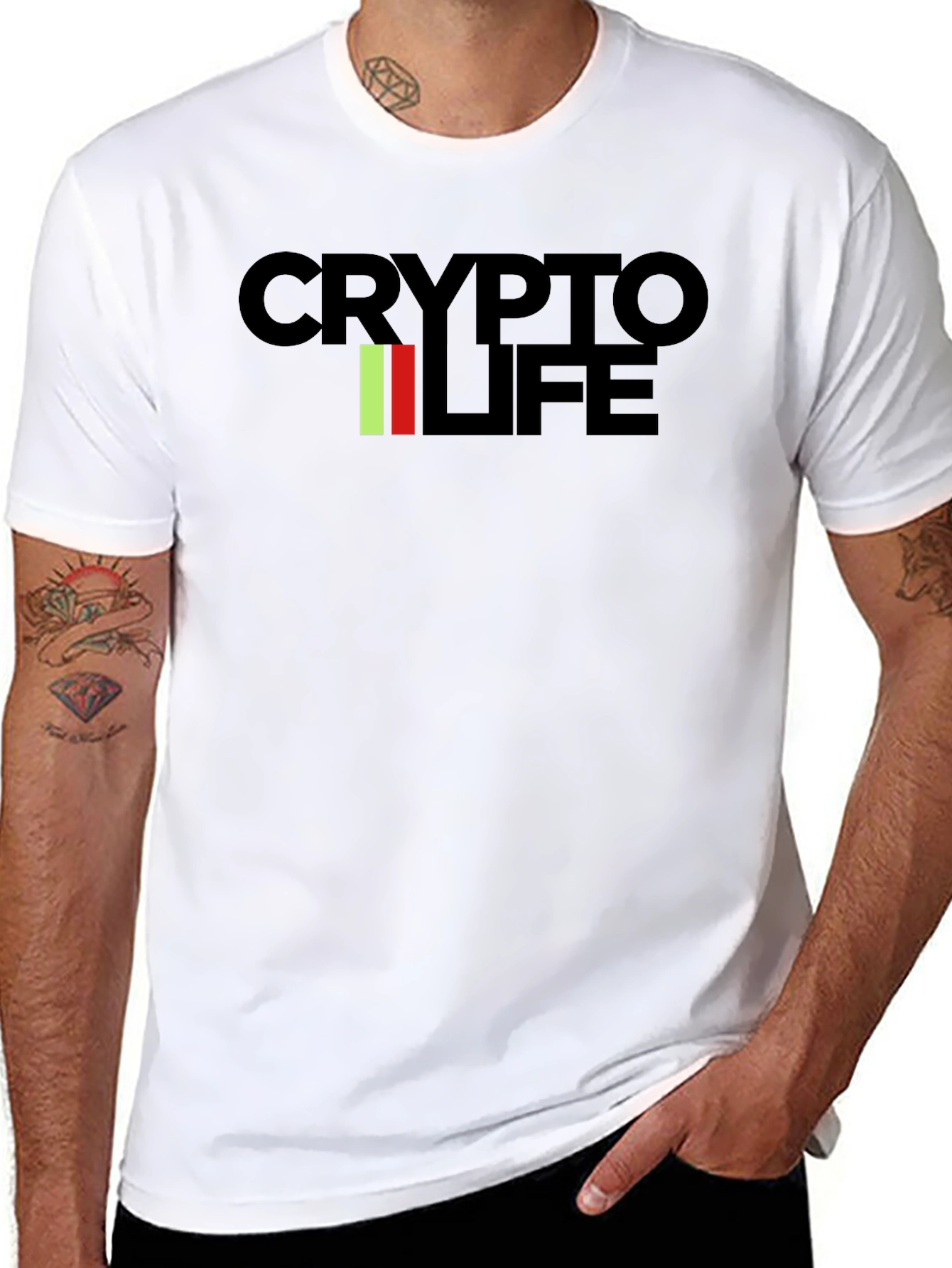 Crypto Life Graphic Tee - Black