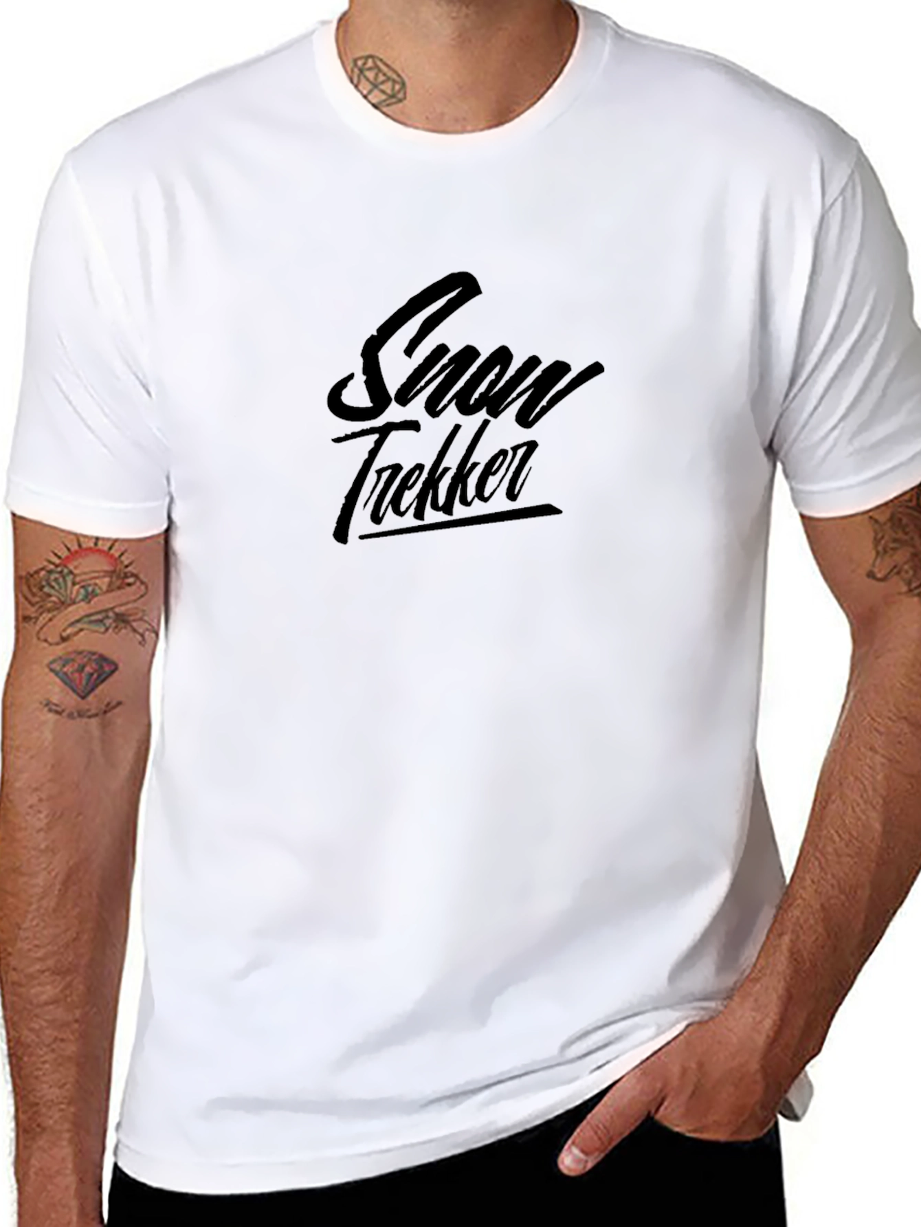 Snow Trekker Black T-Shirt