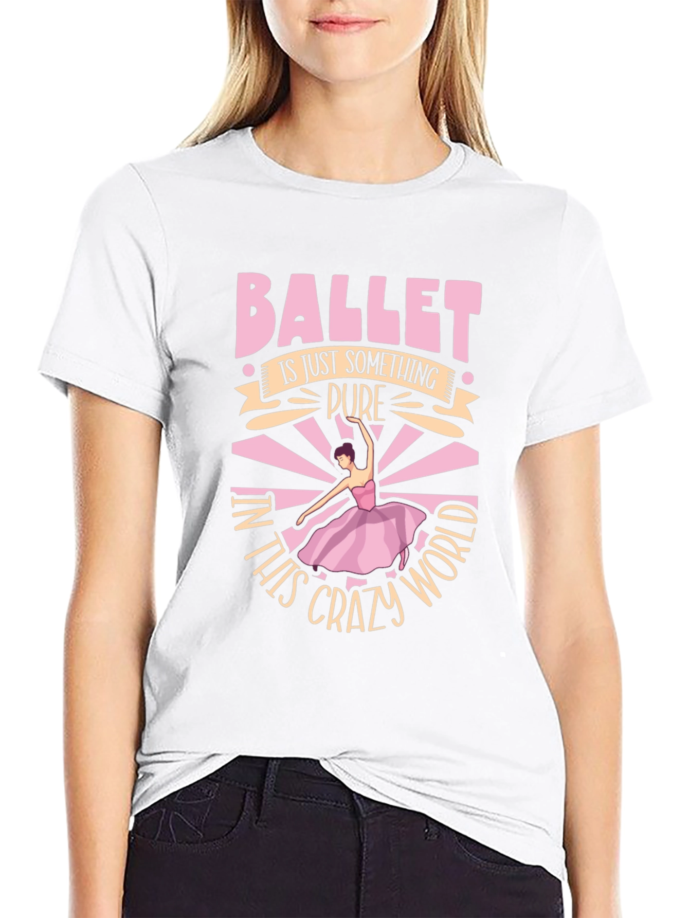 Ballet Pure in Crazy World Graphic T-Shirt