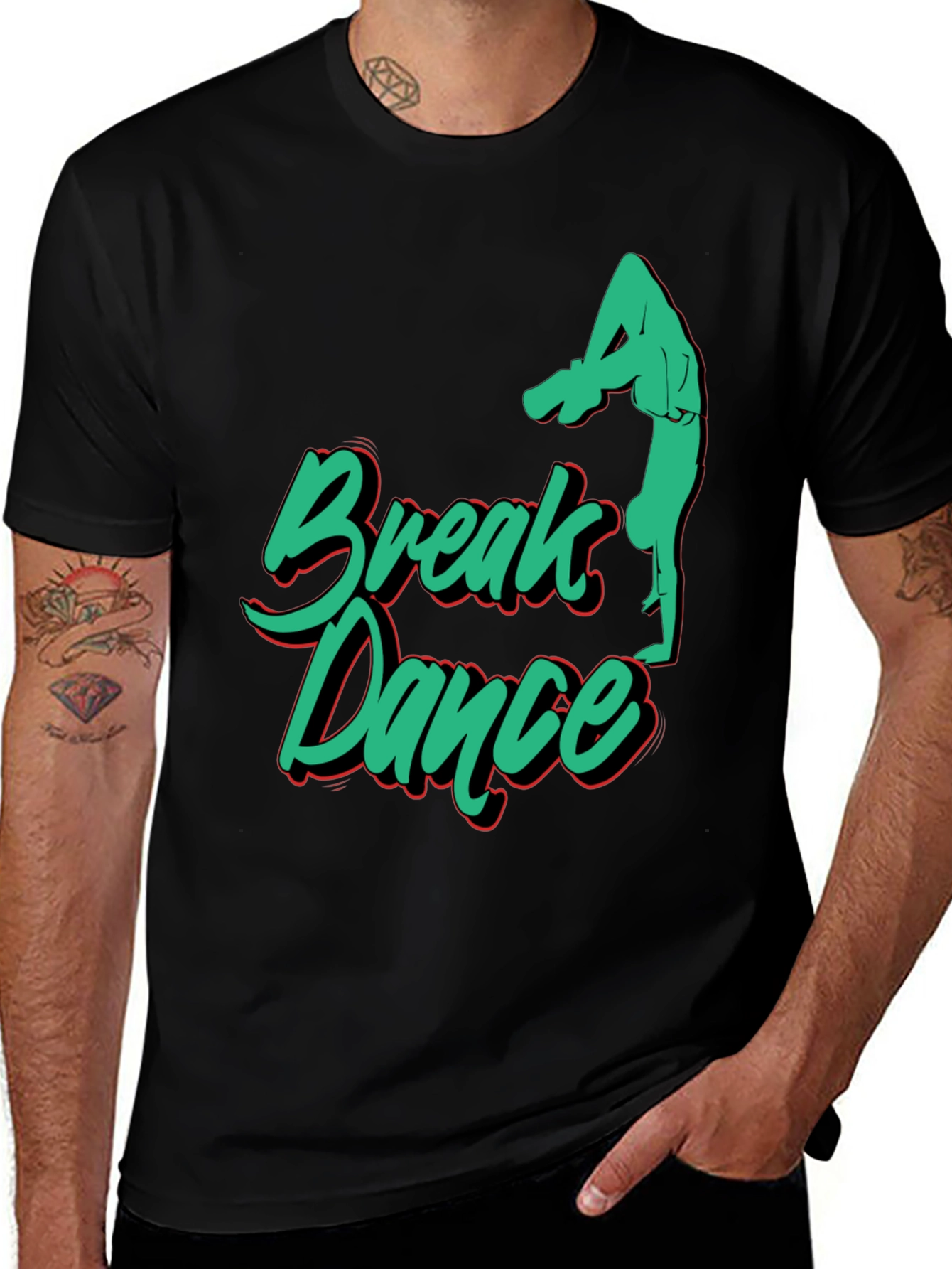 Break Dance Graphic T-Shirt - Trendy Streetwear