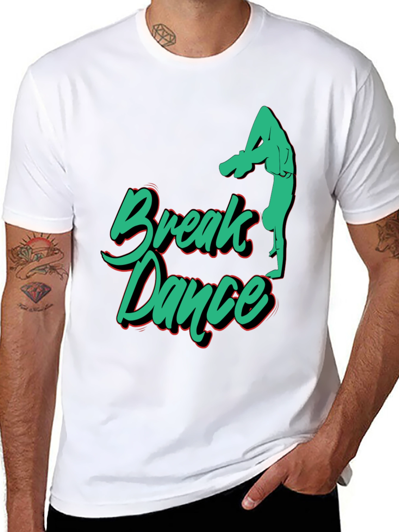 Break Dance Graphic T-Shirt - Trendy Streetwear