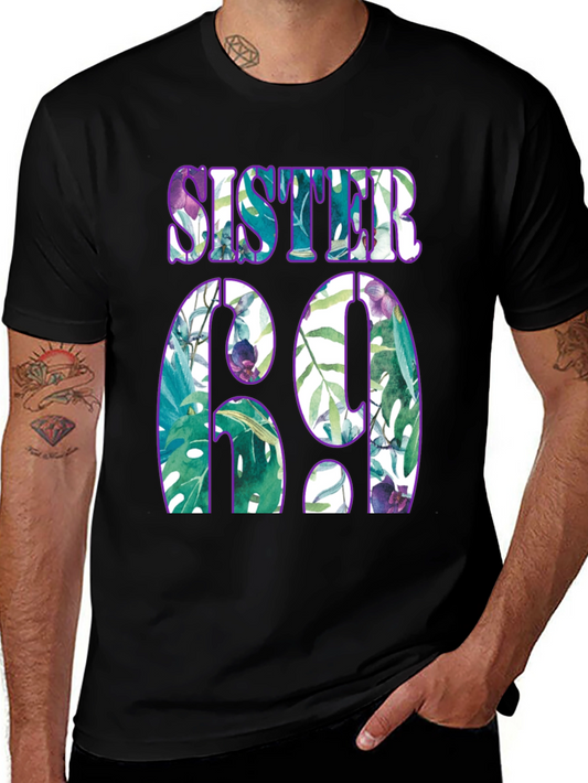 Sister 69 Graphic Print Tee