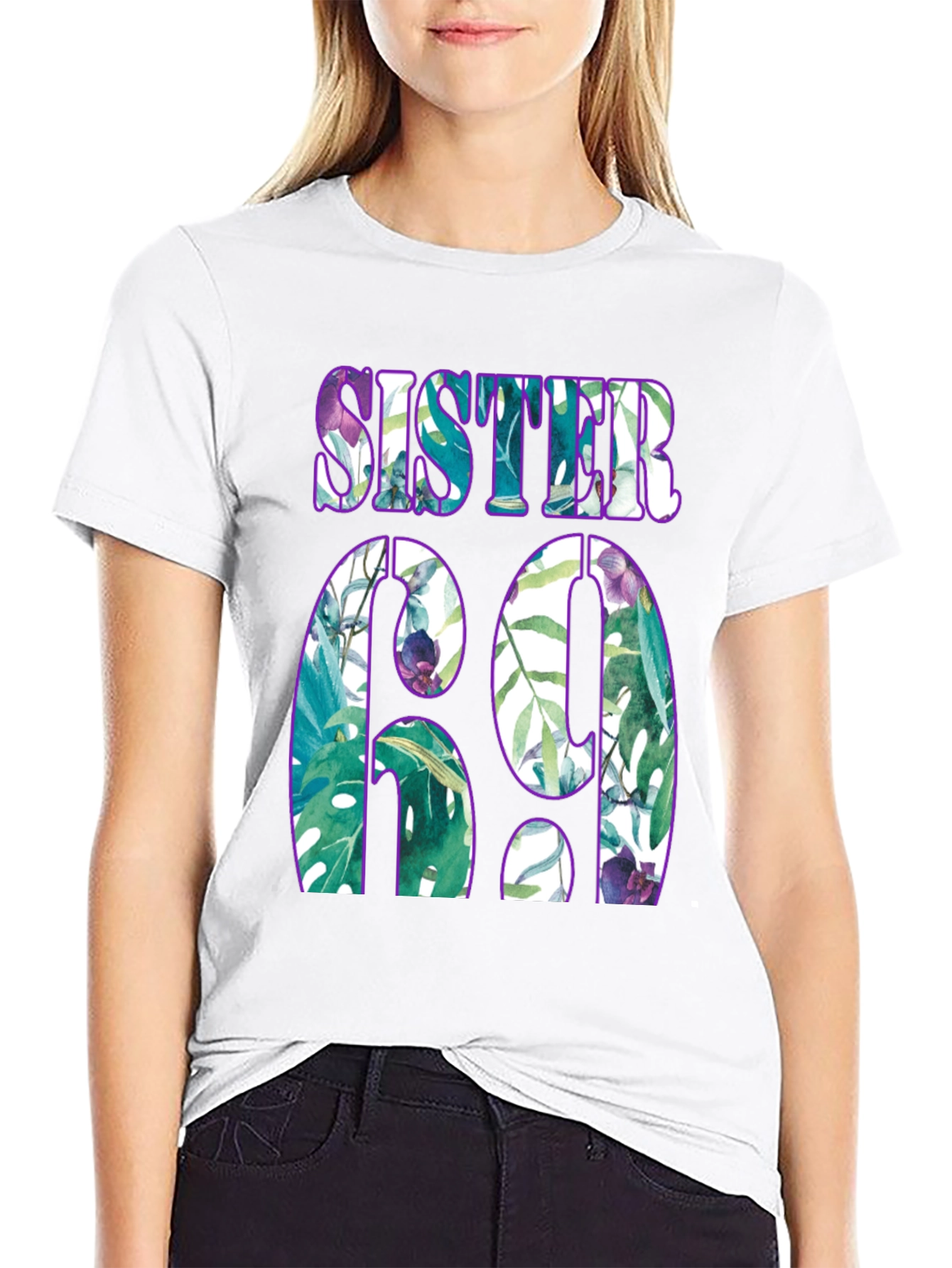 Sister 69 Graphic Print Tee