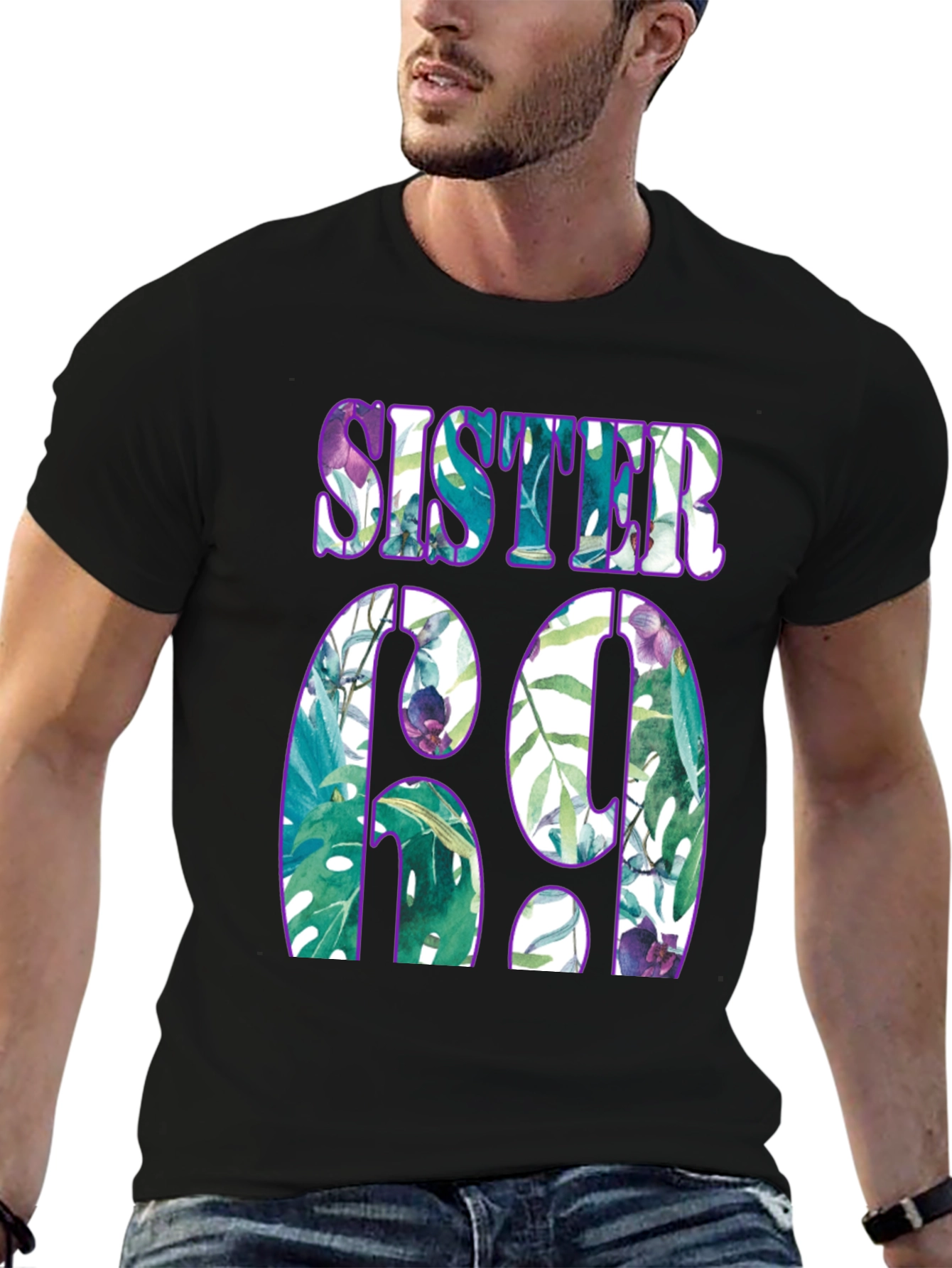 Sister 69 Graphic Print Tee