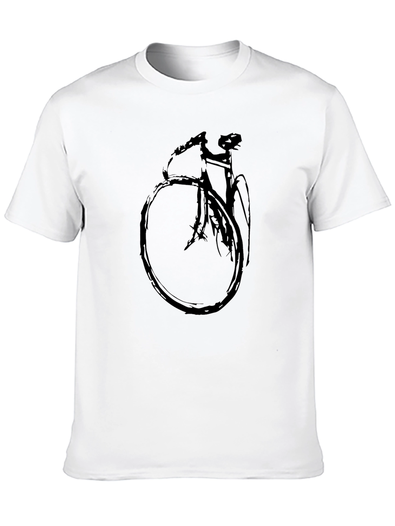 Mens Black Bike Graphic Tee