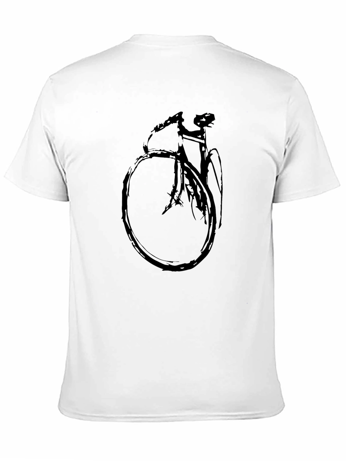 Mens Black Bike Graphic Tee