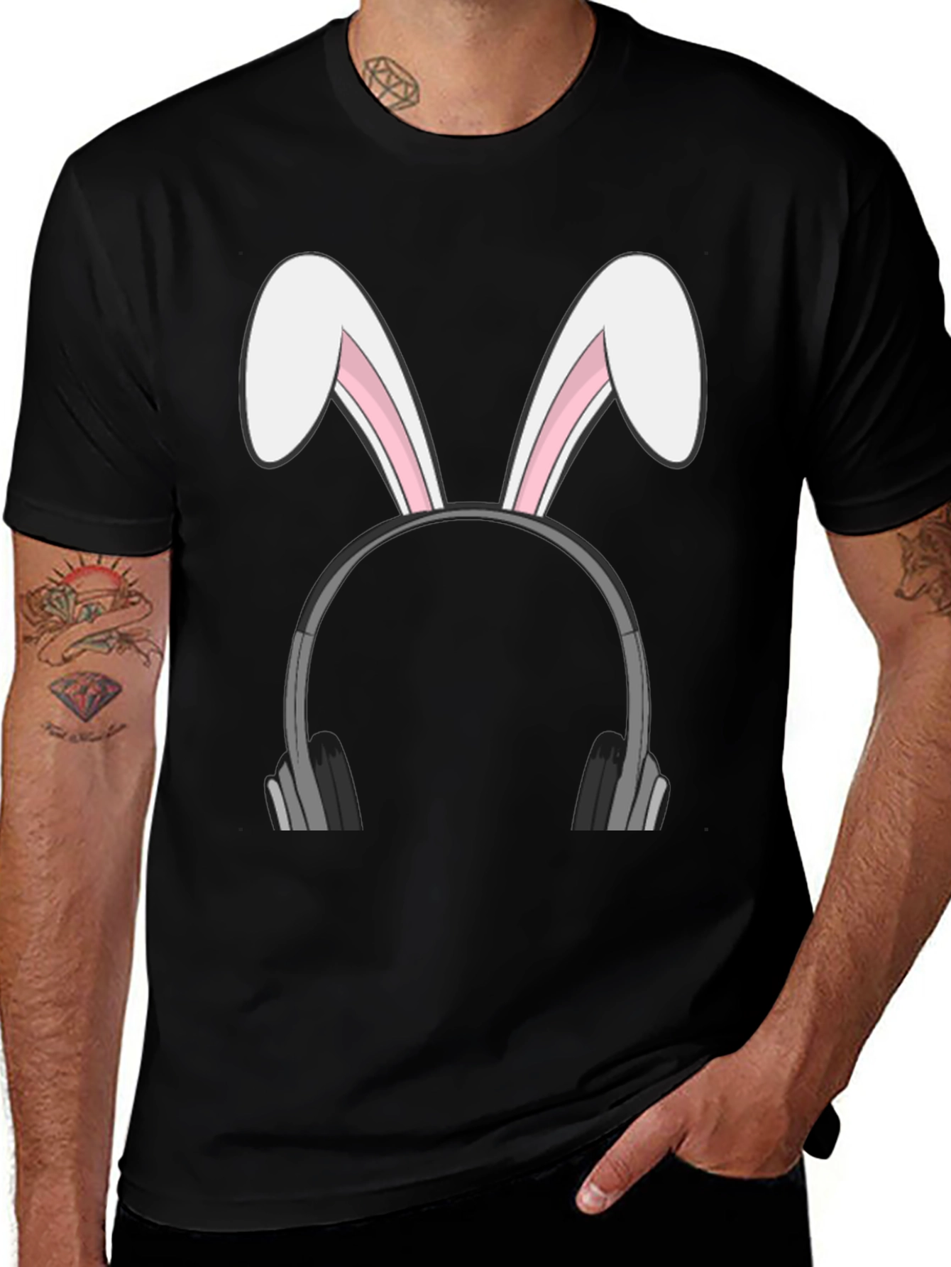 Bunny Headphones T-Shirt
