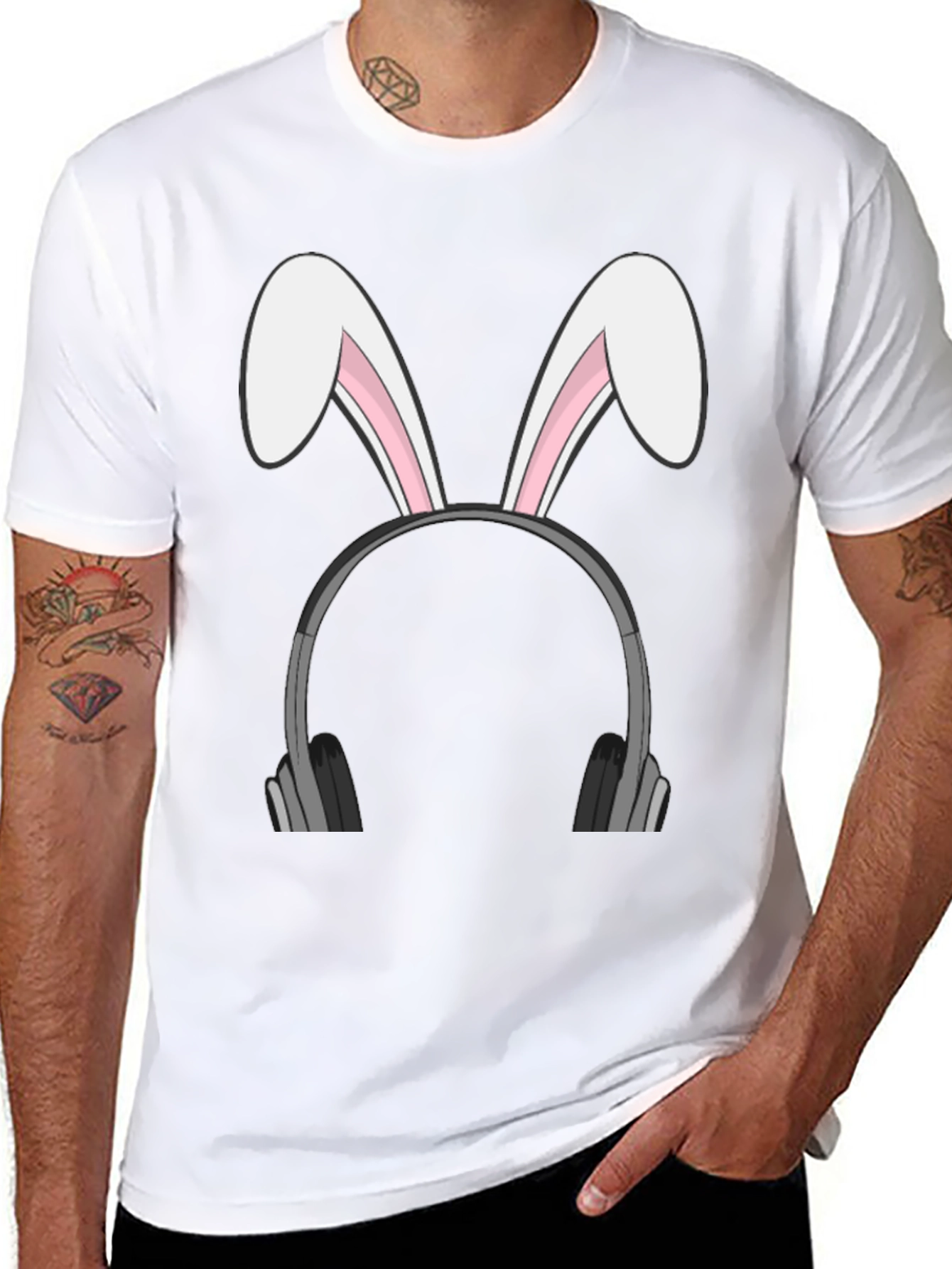 Bunny Headphones T-Shirt