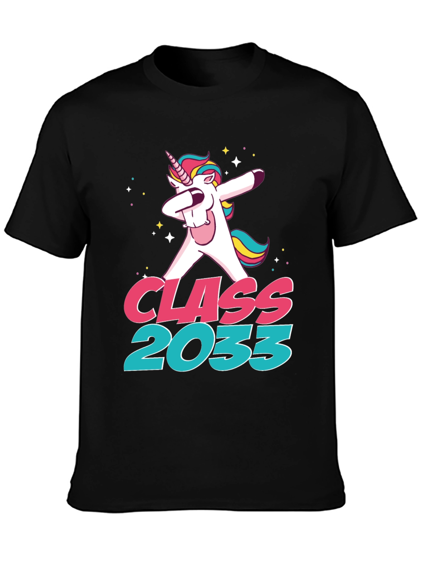 Class of 2033 Unicorn Dabbing T-Shirt