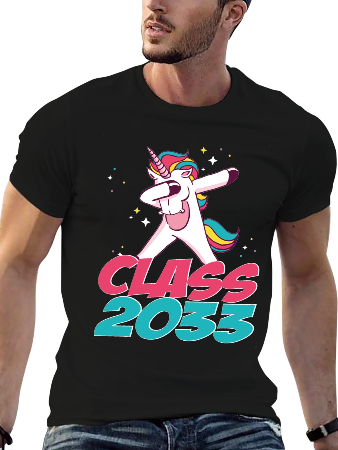 Class of 2033 Unicorn Dabbing T-Shirt