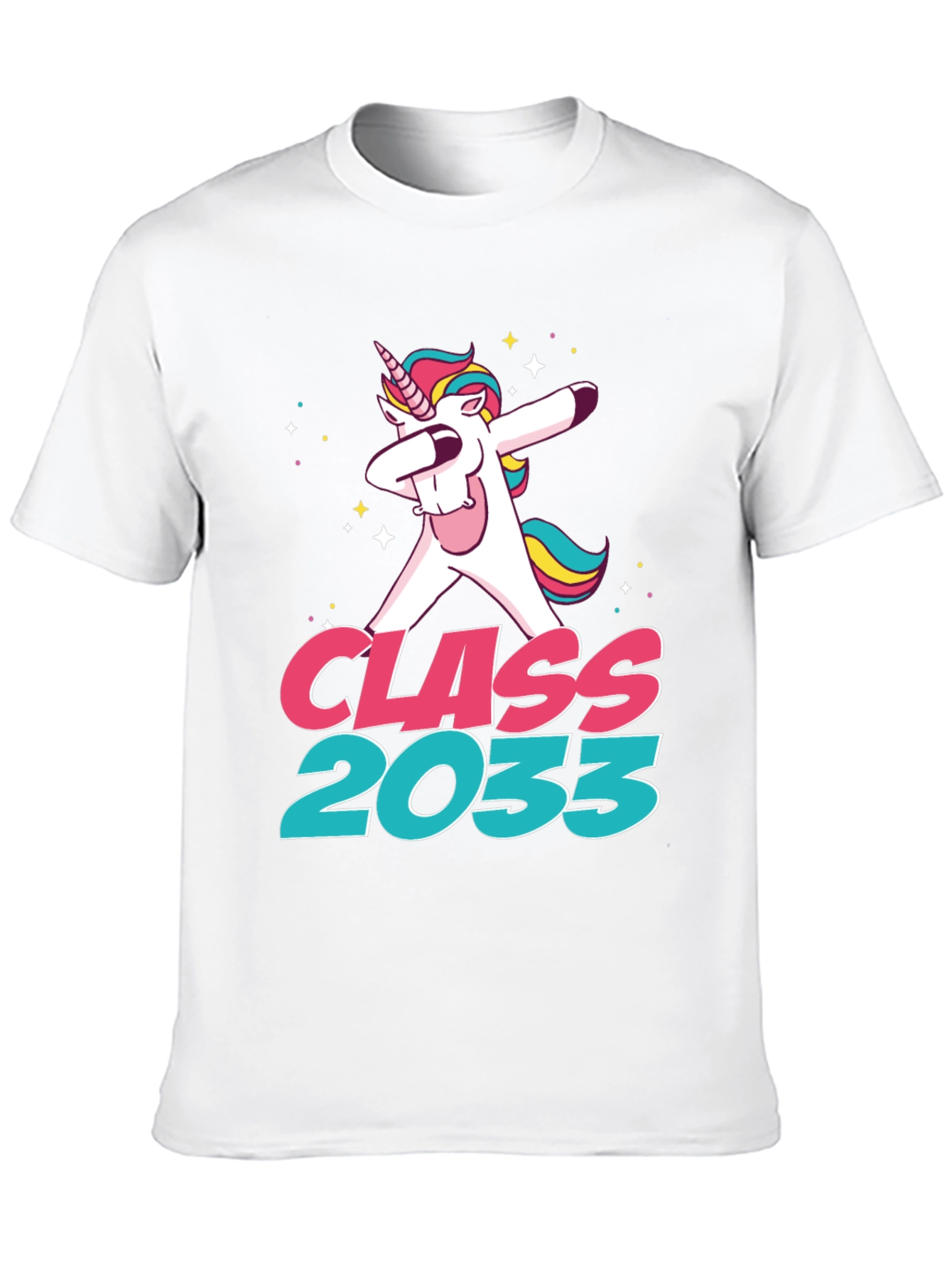 Class of 2033 Unicorn Dabbing T-Shirt