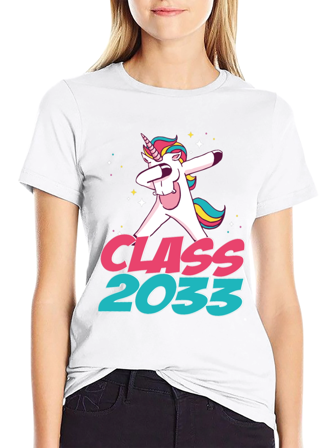Class of 2033 Unicorn Dabbing T-Shirt