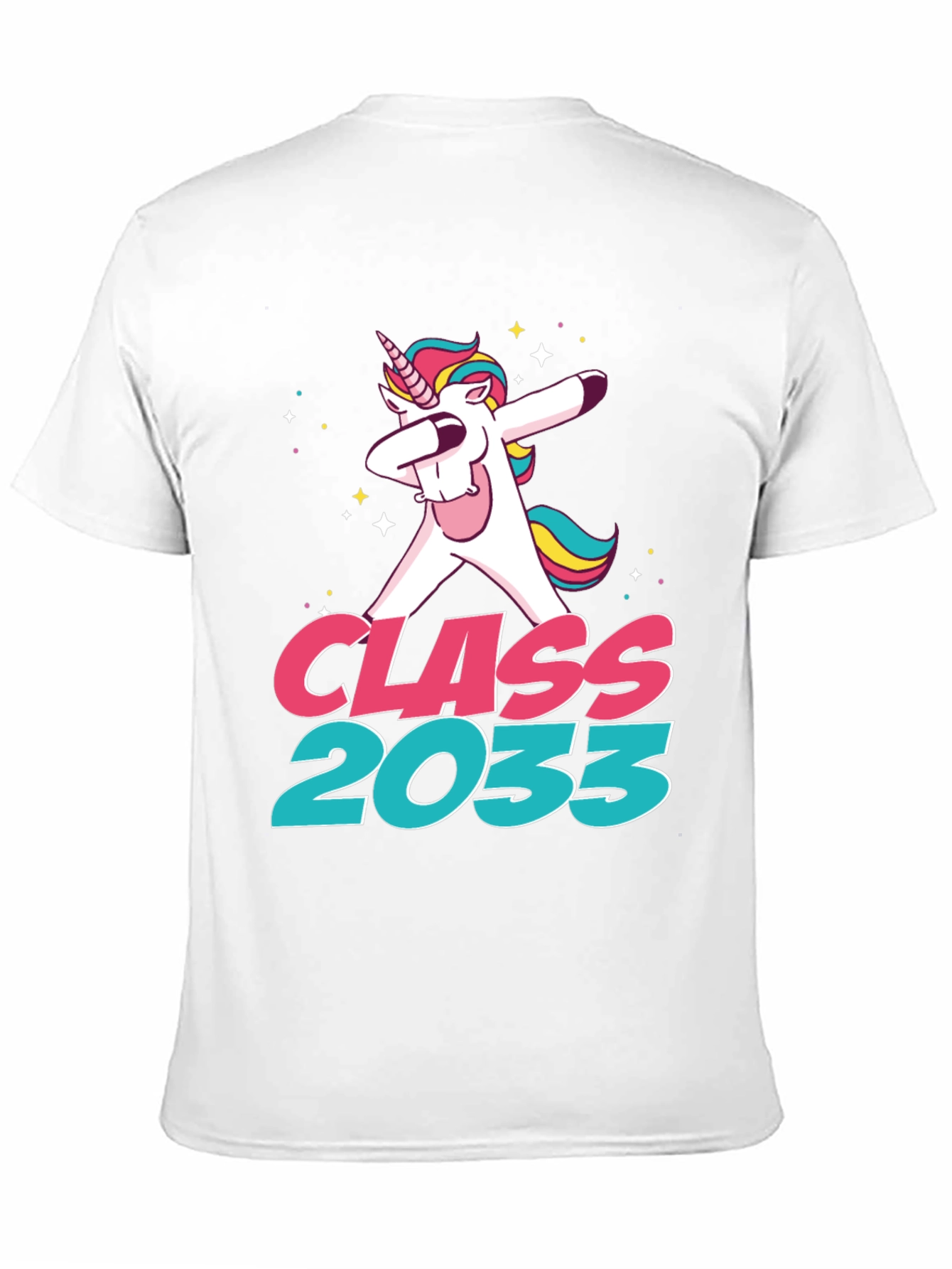 Class of 2033 Unicorn Dabbing T-Shirt
