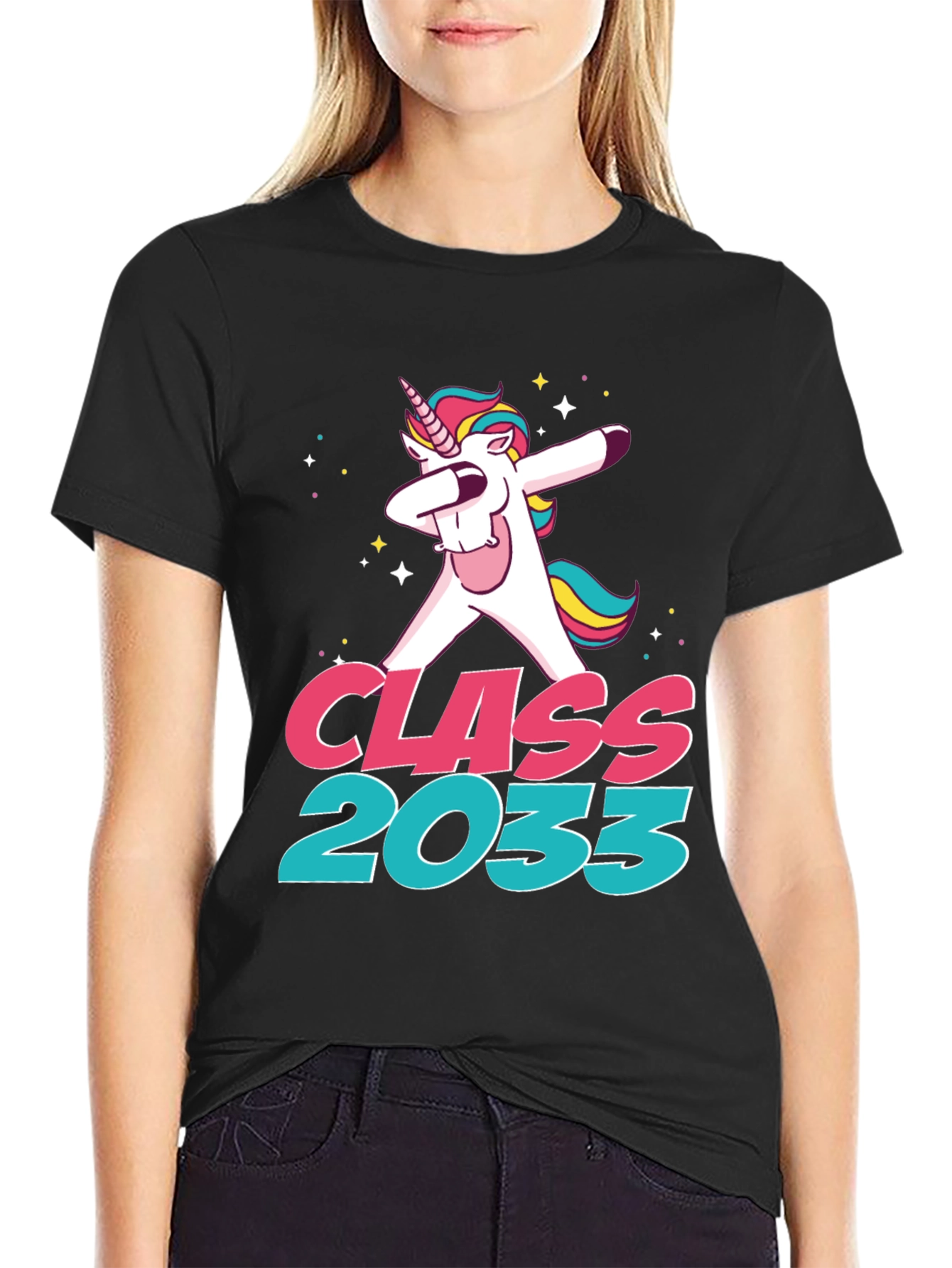 Class of 2033 Unicorn Dabbing T-Shirt
