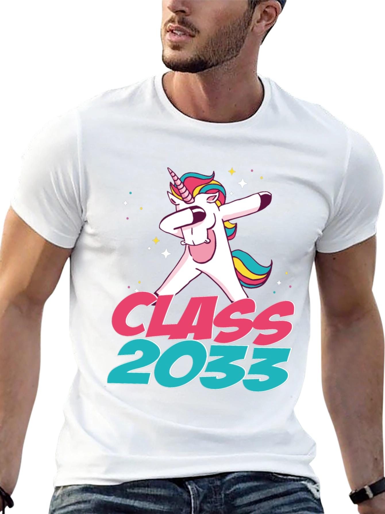 Class of 2033 Unicorn Dabbing T-Shirt