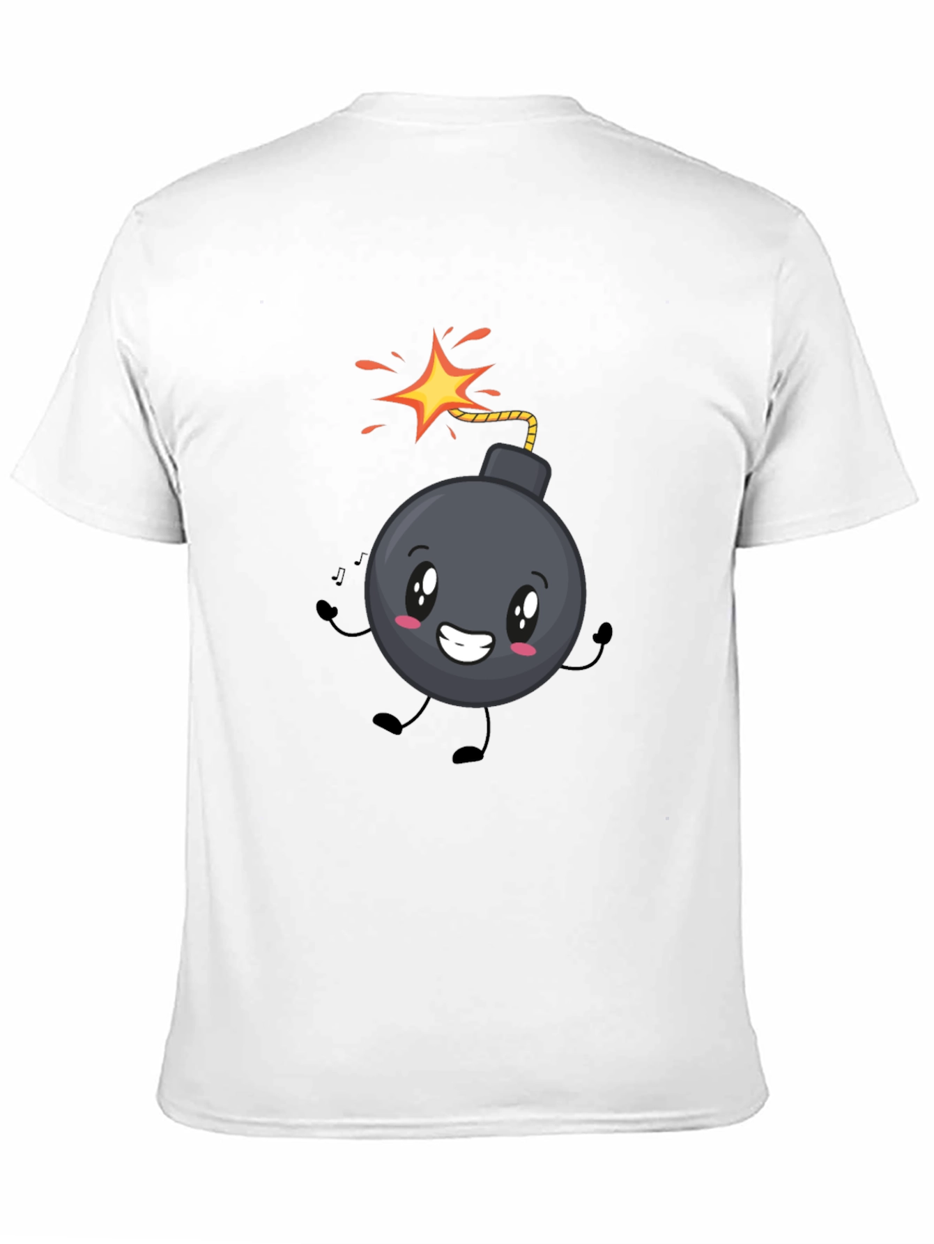 Cute Bomb Graphic Tee - Black Cotton T-Shirt