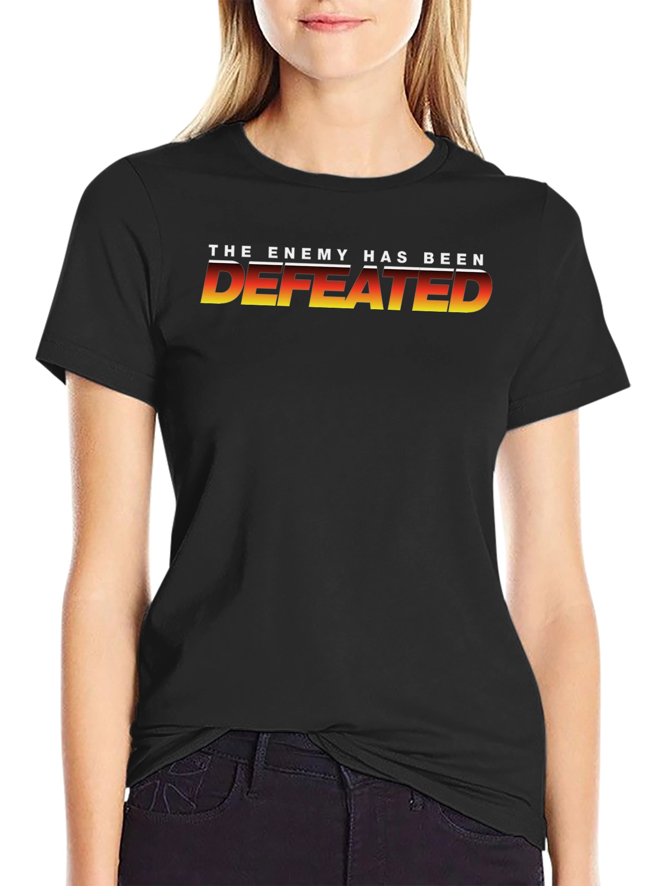 The Enemy Has Been Defeated Black T-Shirt