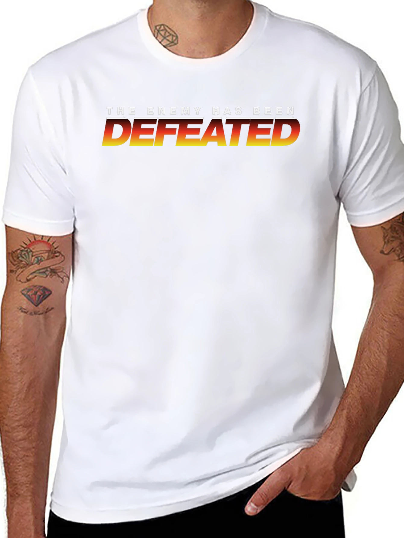 The Enemy Has Been Defeated Black T-Shirt