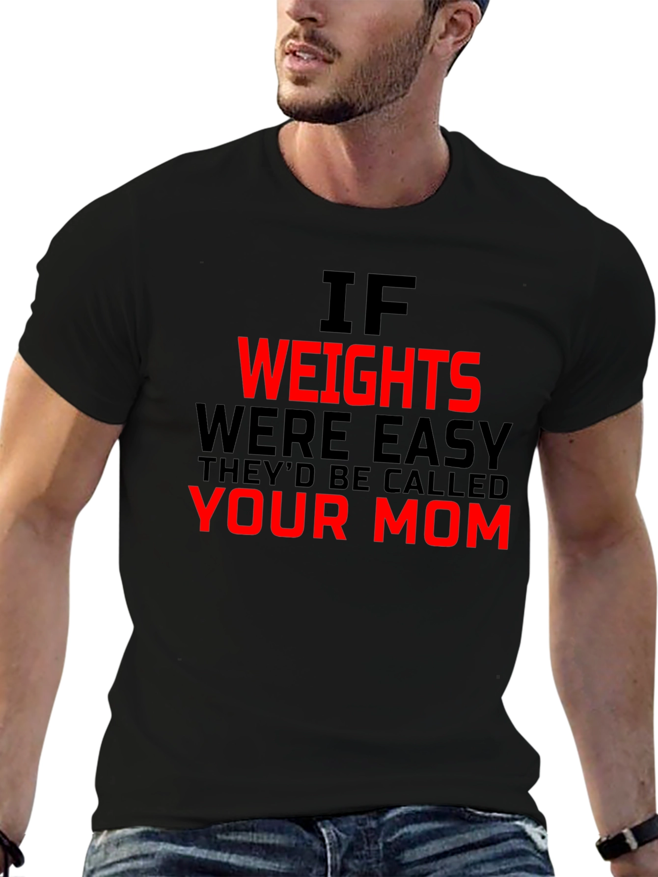 Funny Gym Workout T-Shirt - Your Mom Joke