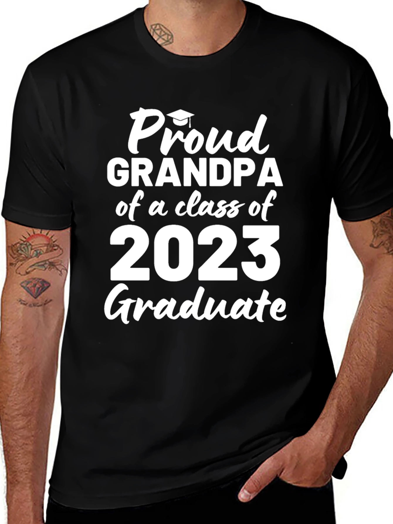 Proud Grandpa Class of 2023 Graduate T-Shirt