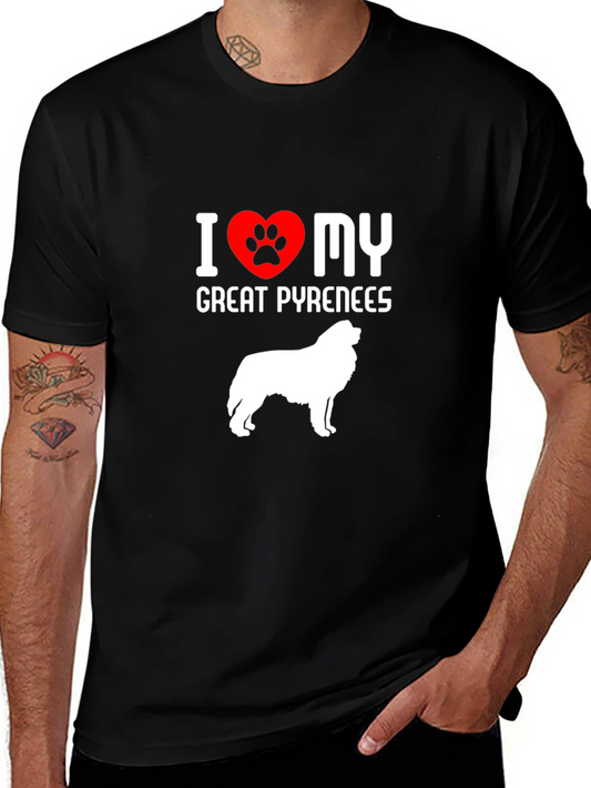 I Love My Great Pyrenees Dog T-Shirt