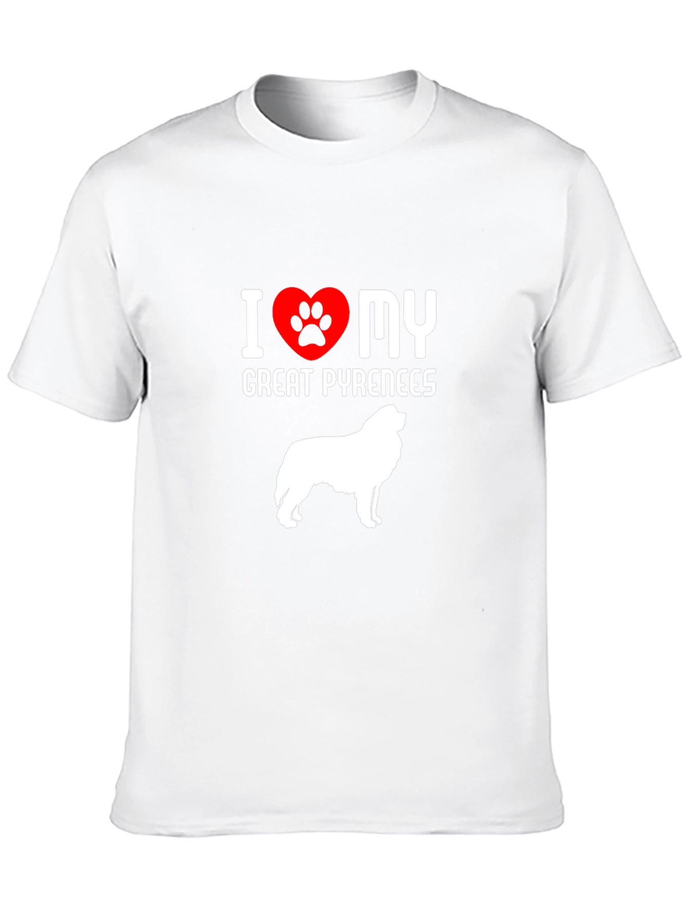 I Love My Great Pyrenees Dog T-Shirt