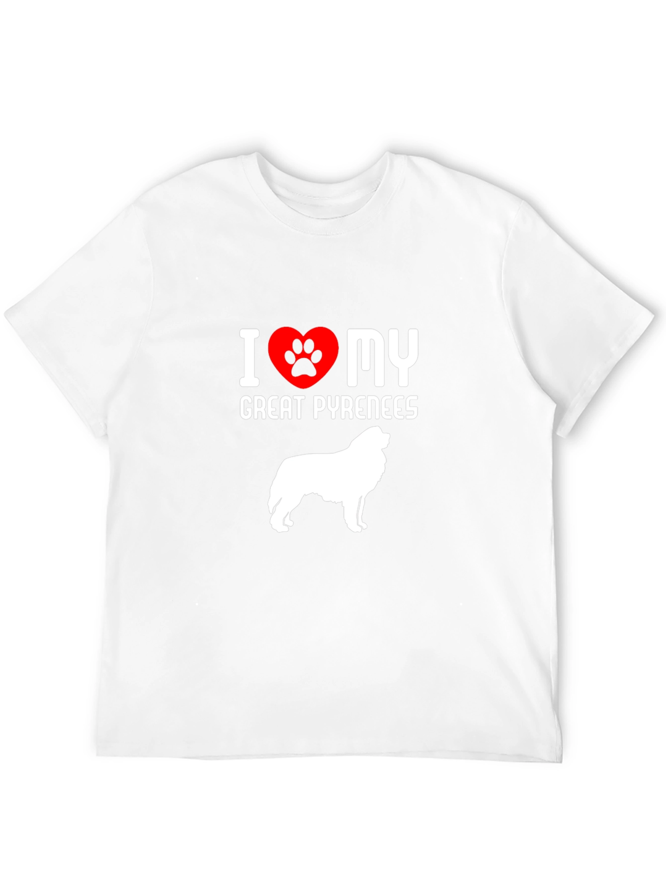 I Love My Great Pyrenees Dog T-Shirt