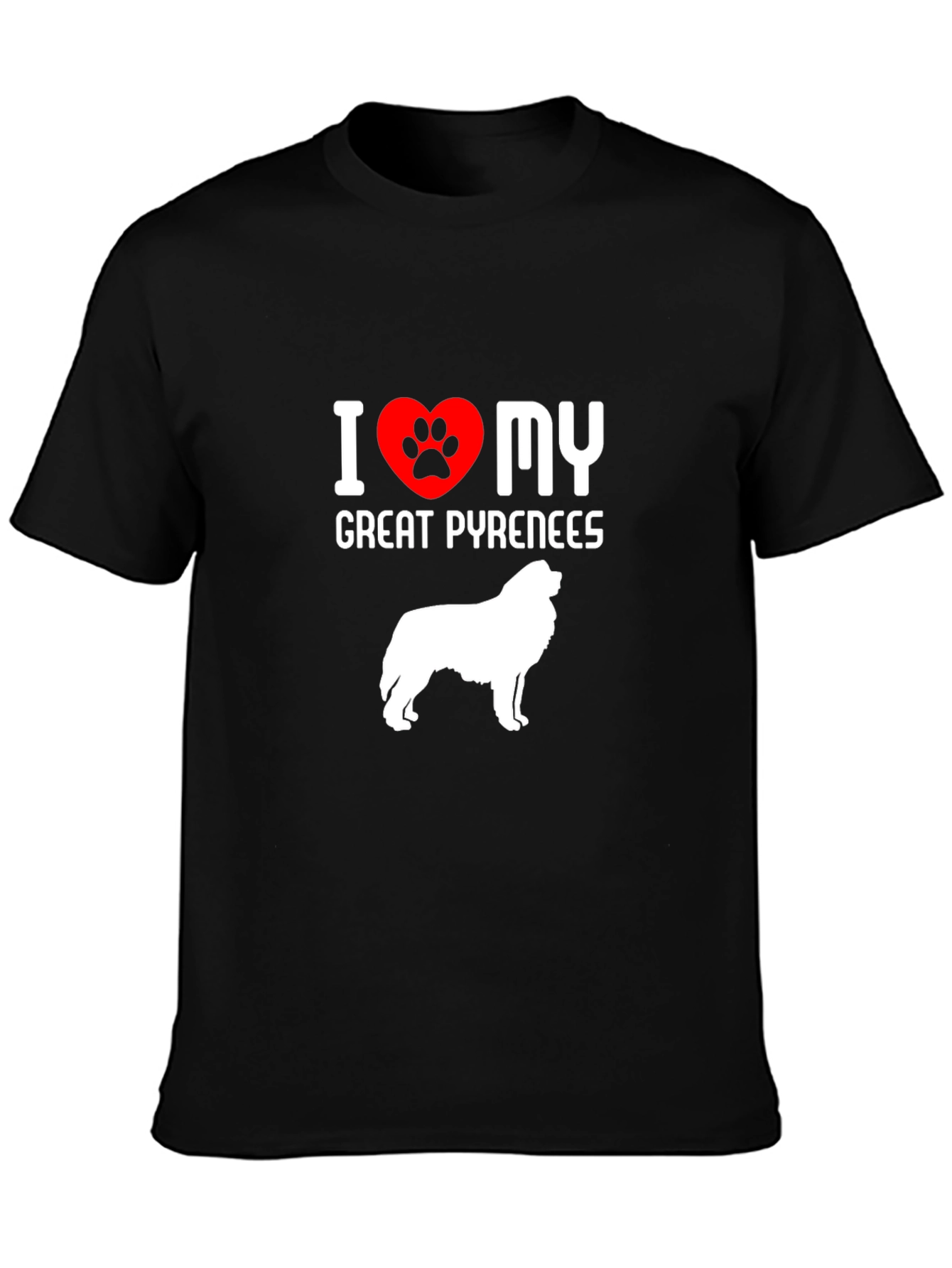 I Love My Great Pyrenees Dog T-Shirt
