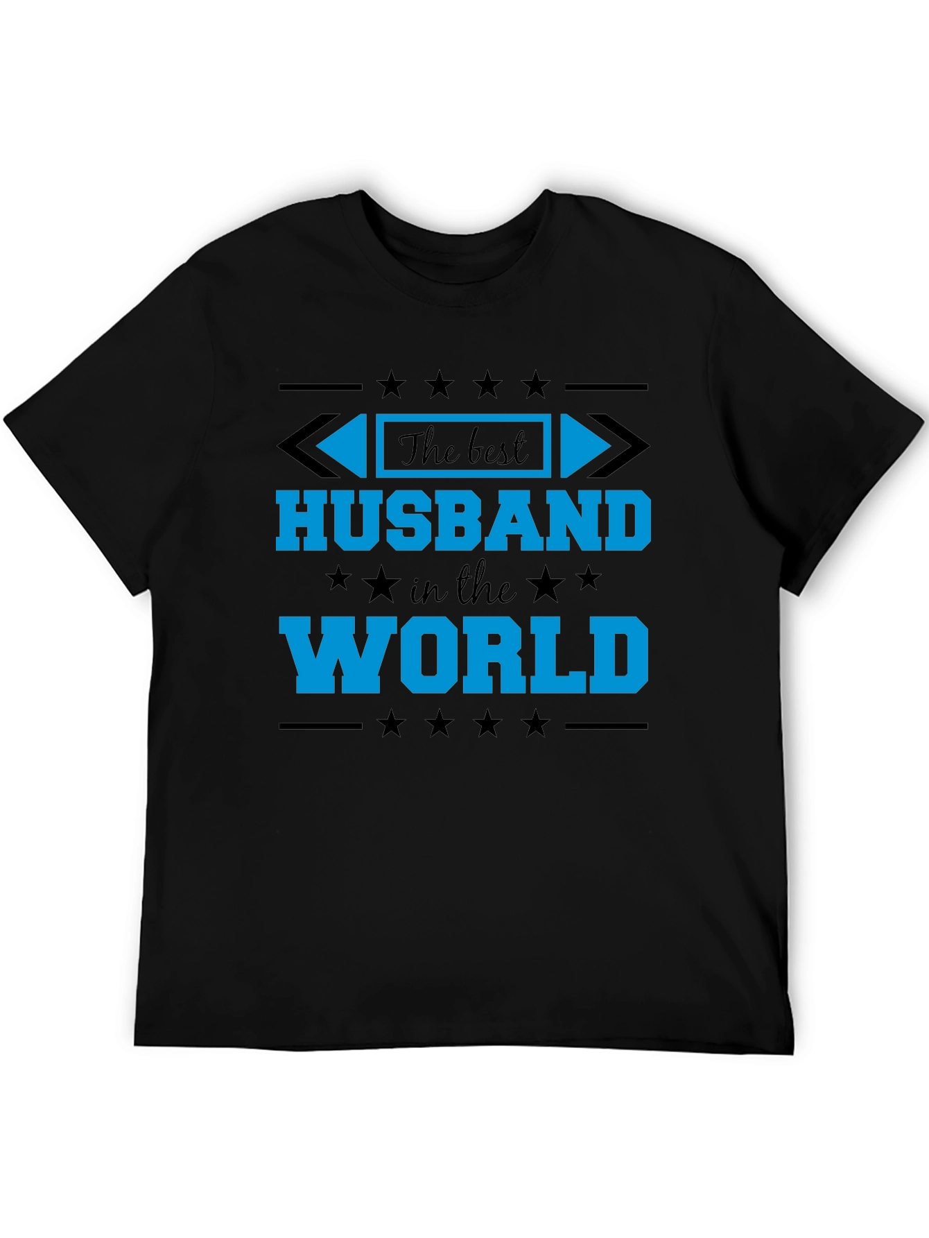 Best Husband in the World Black T-Shirt