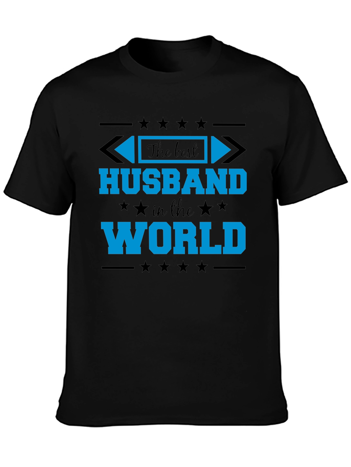 Best Husband in the World Black T-Shirt