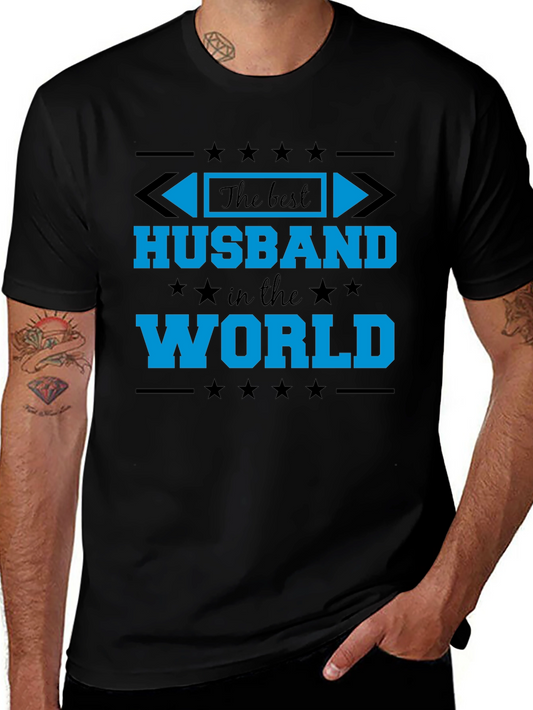Best Husband in the World Black T-Shirt