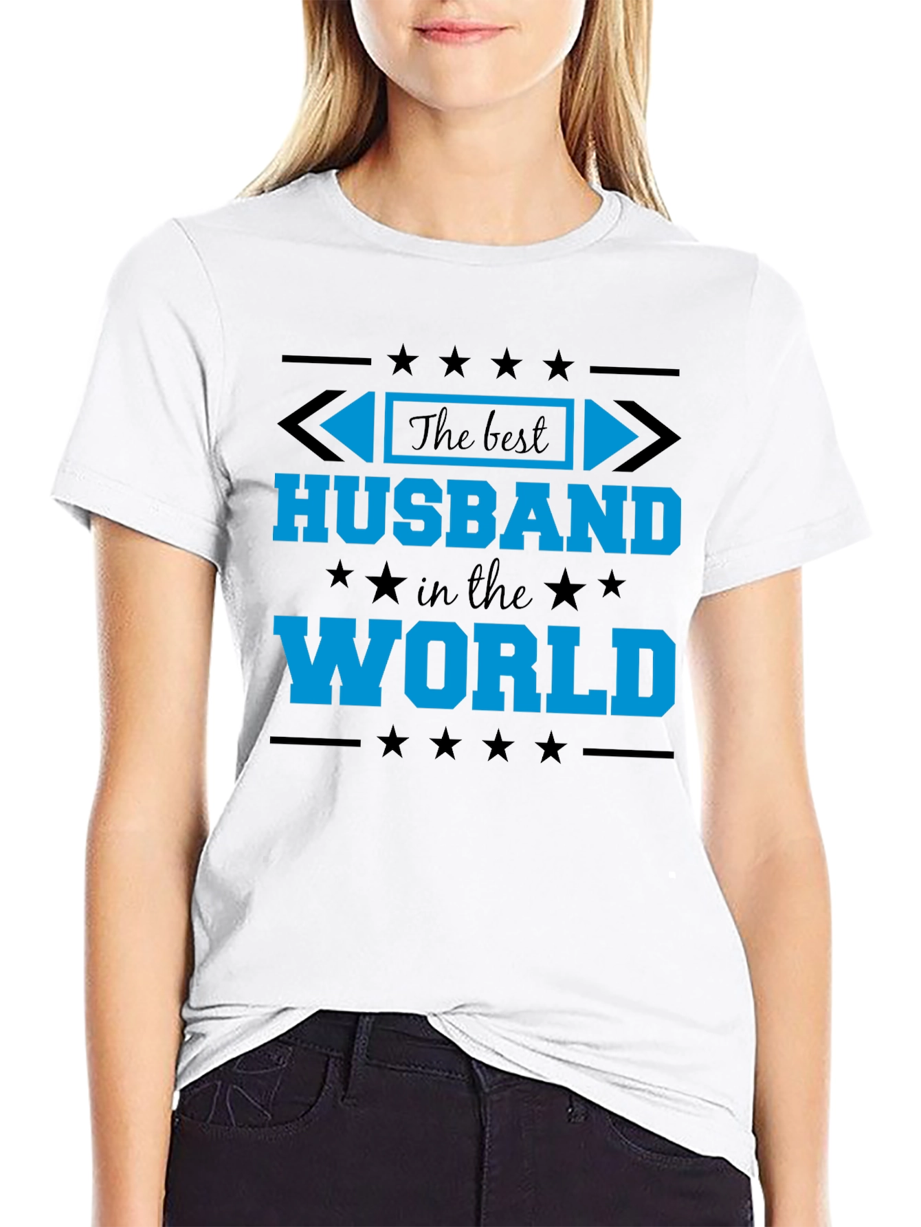 Best Husband in the World Black T-Shirt