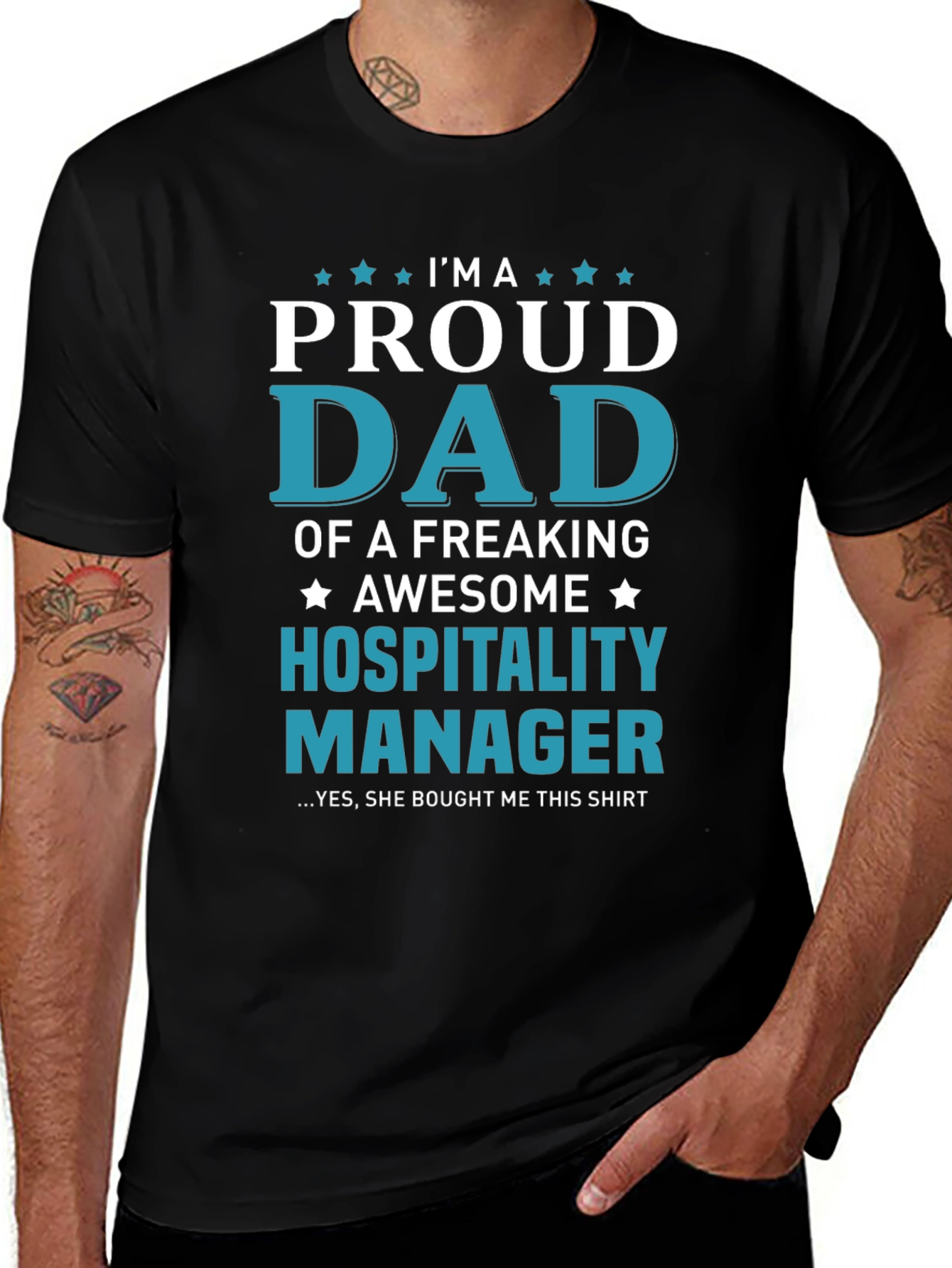Proud Dad of a Hospitality Manager T-Shirt