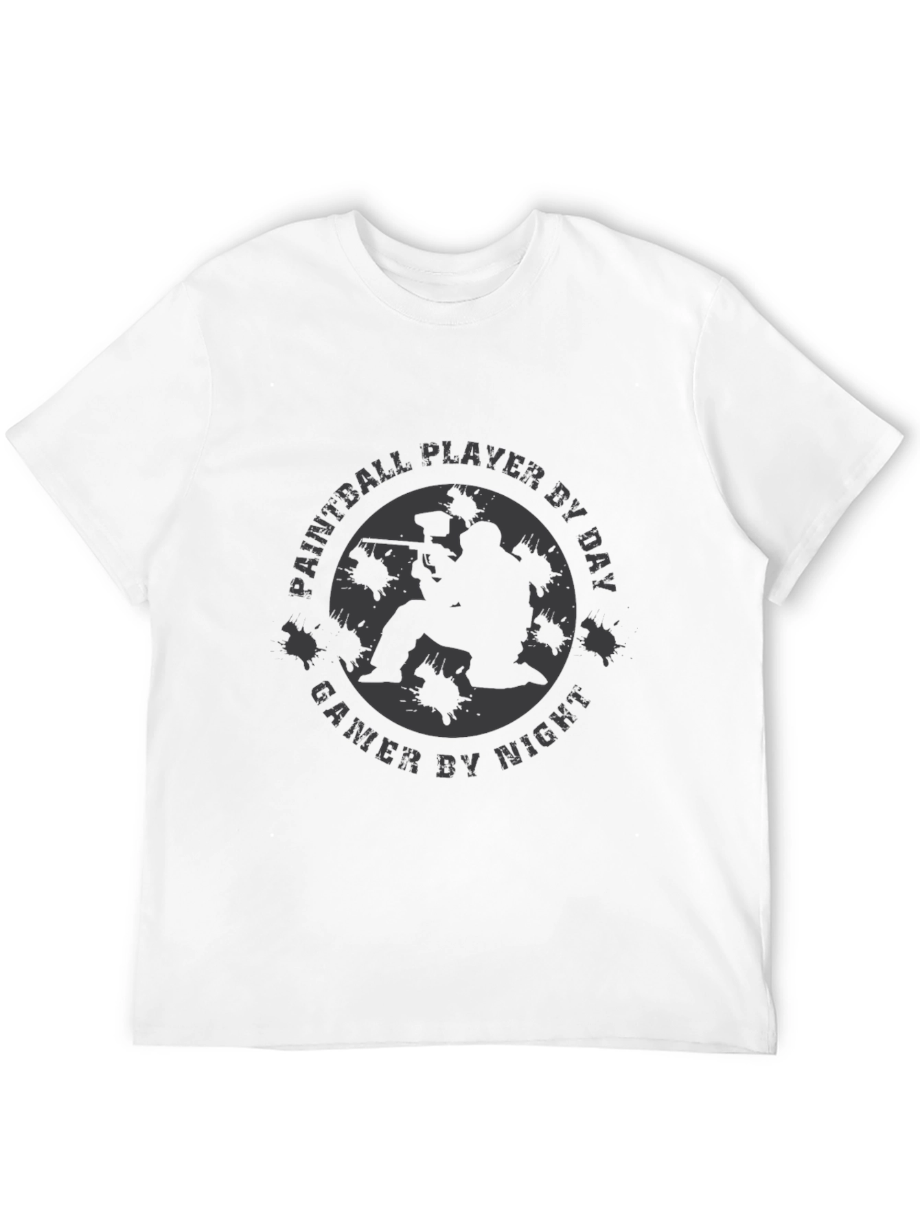 Paintball Player T-Shirt - Gamer By Night