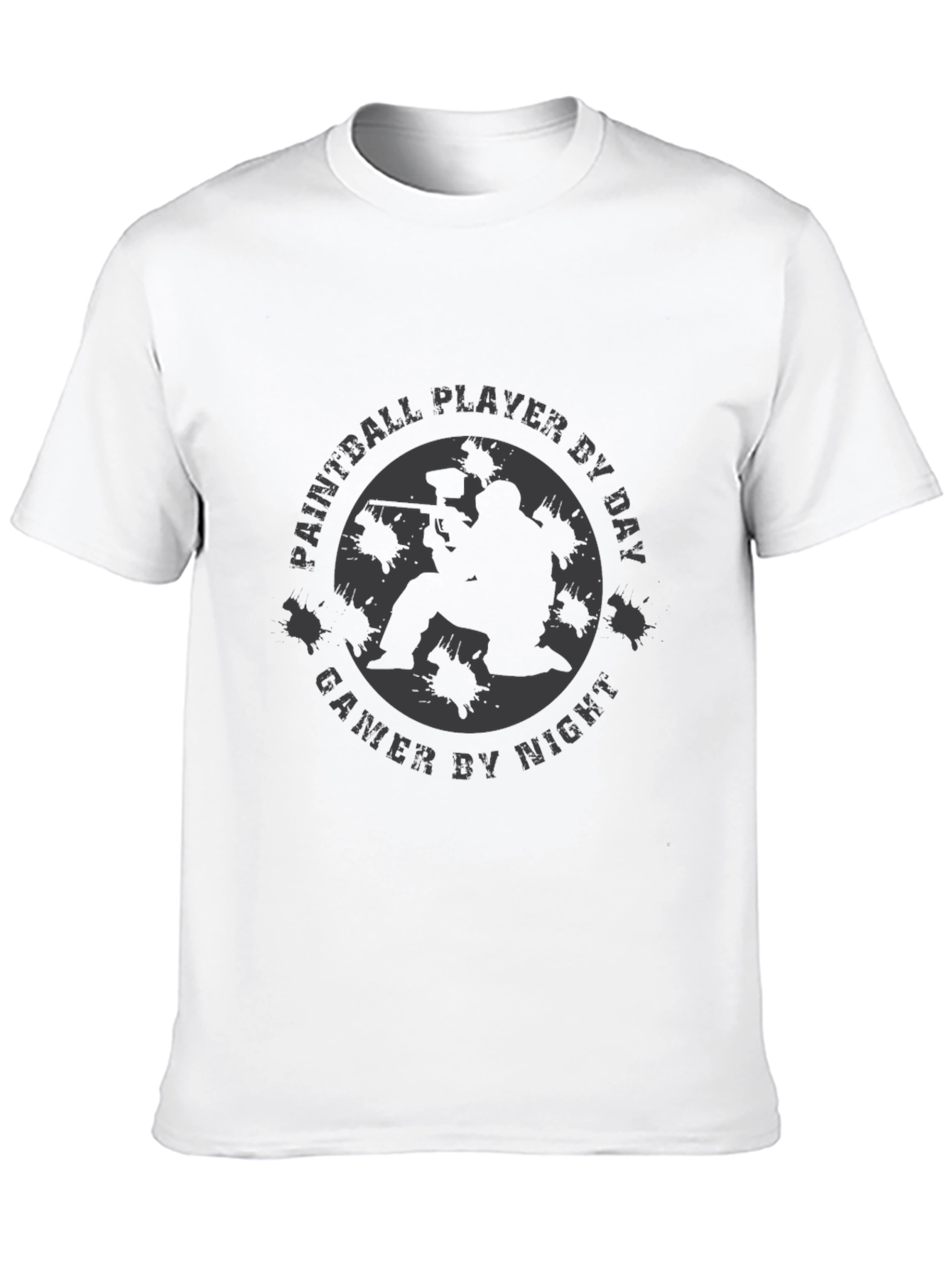 Paintball Player T-Shirt - Gamer By Night