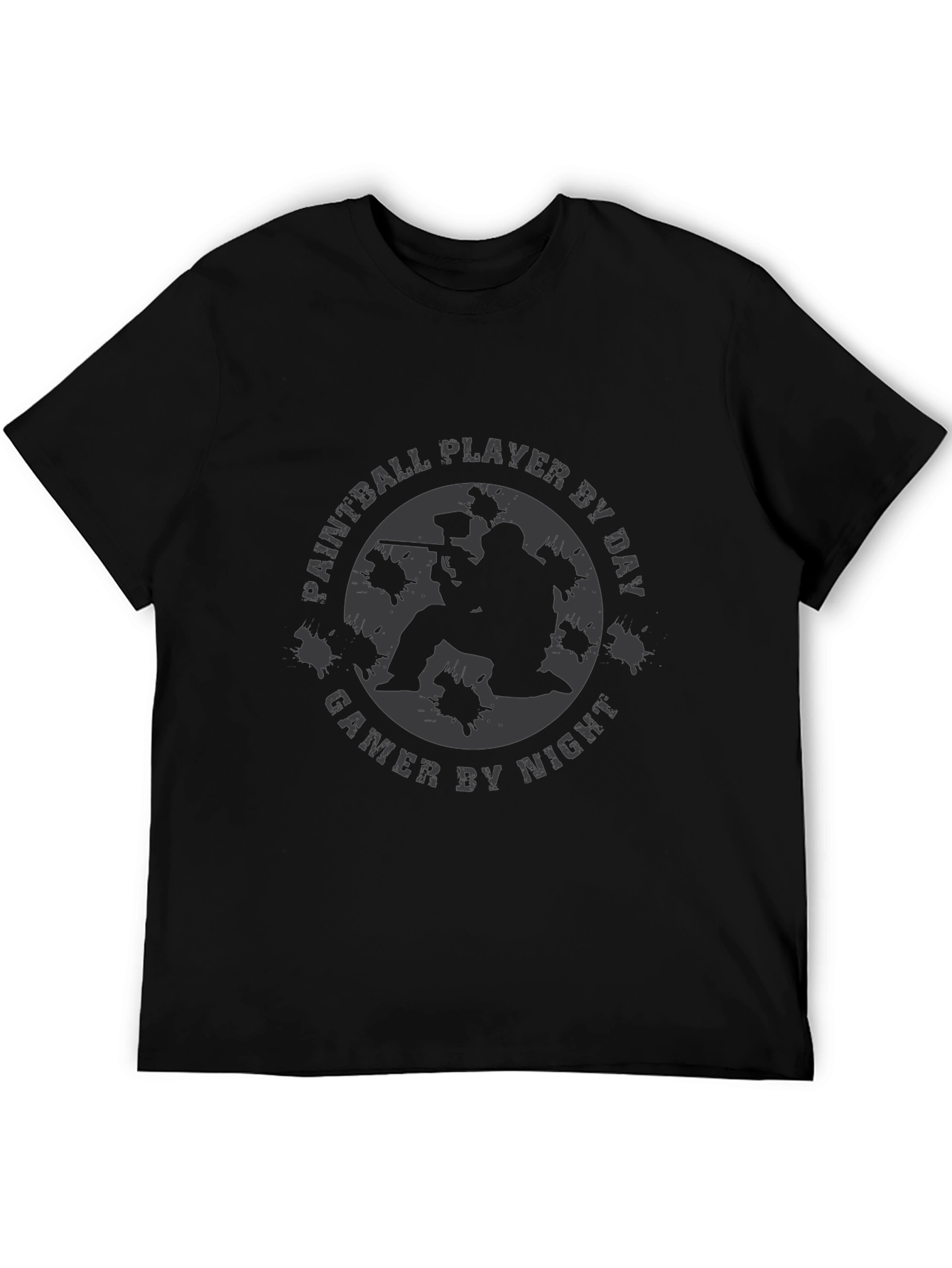 Paintball Player T-Shirt - Gamer By Night