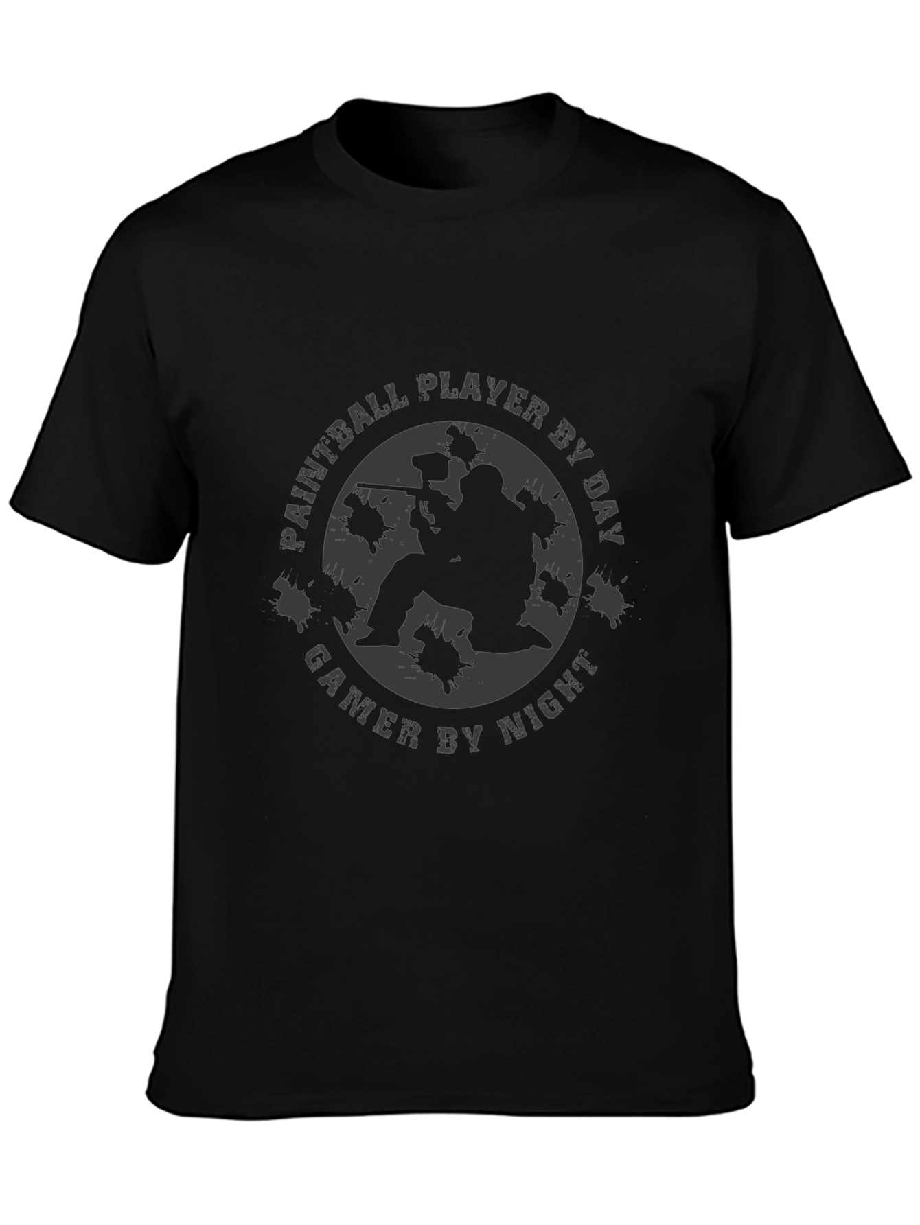 Paintball Player T-Shirt - Gamer By Night