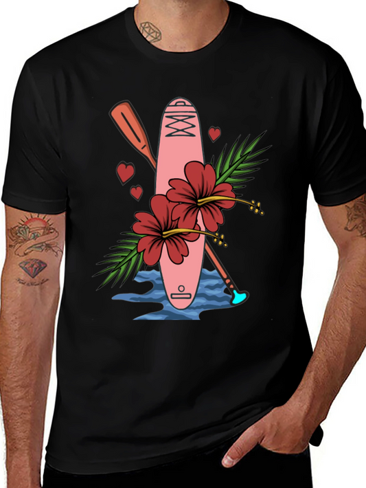 Tropical Paddle Board Graphic Tee