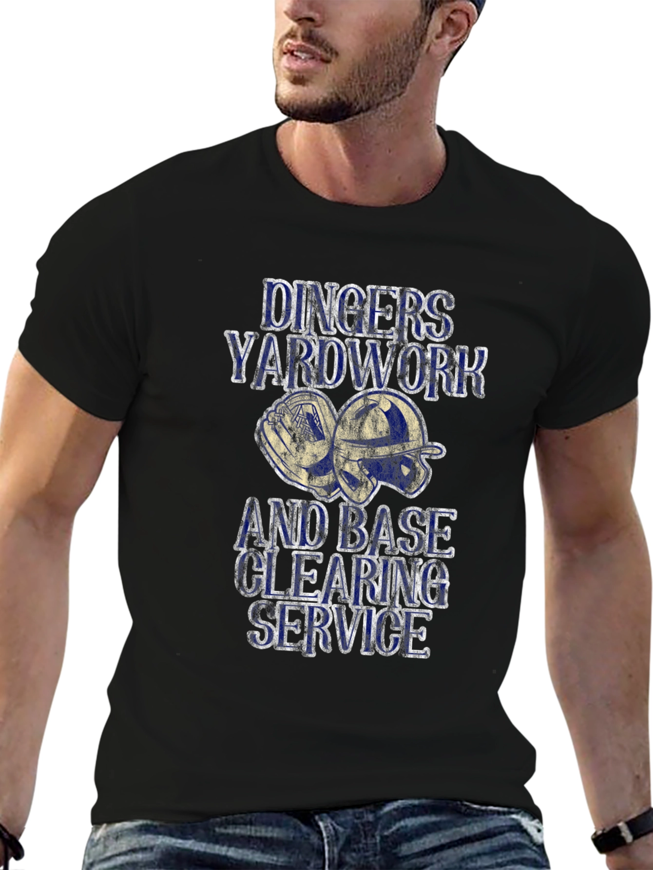 Dinger Yardwork Baseball T-Shirt