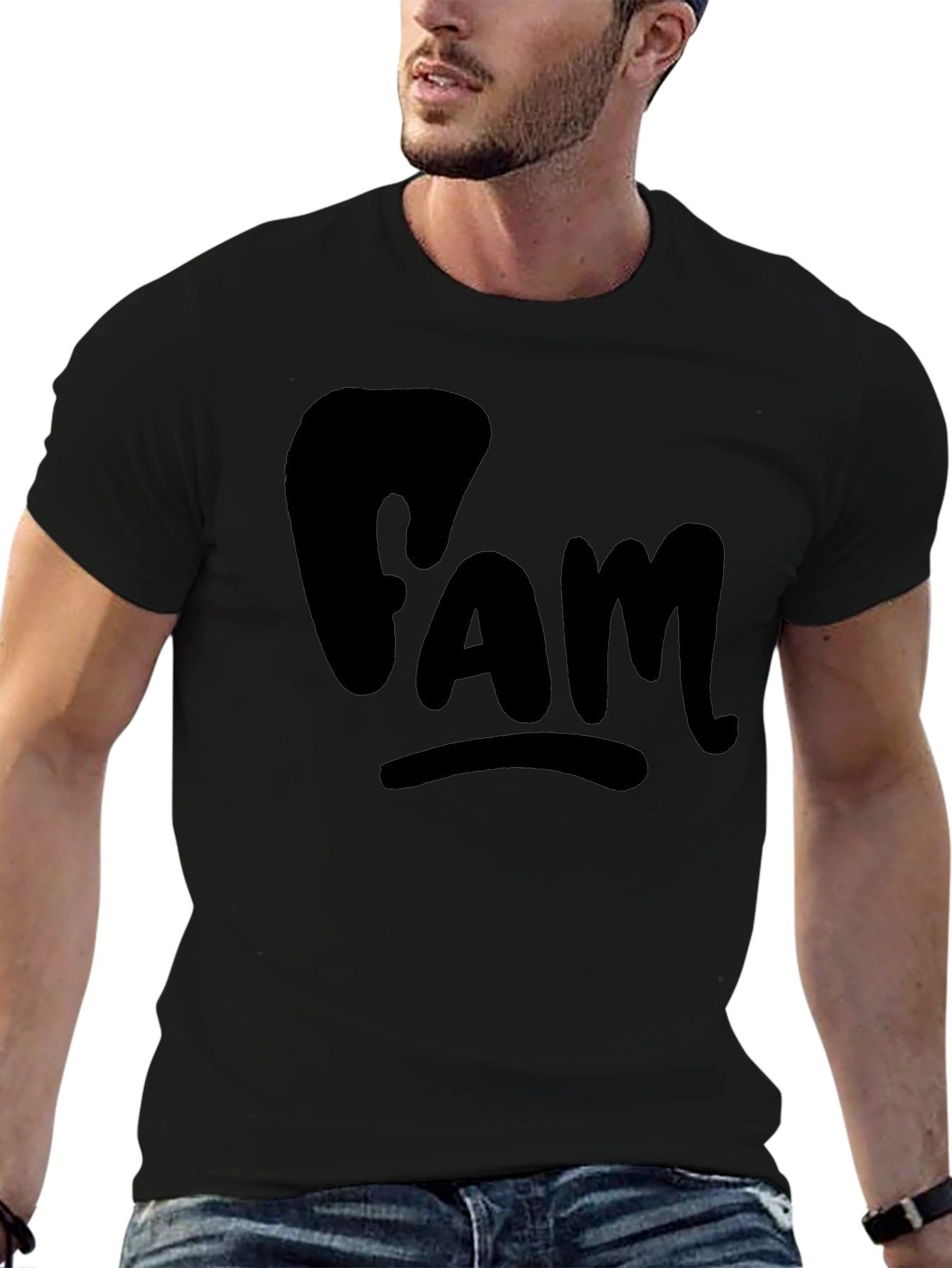 FAM Black T-Shirt - Casual Comfort