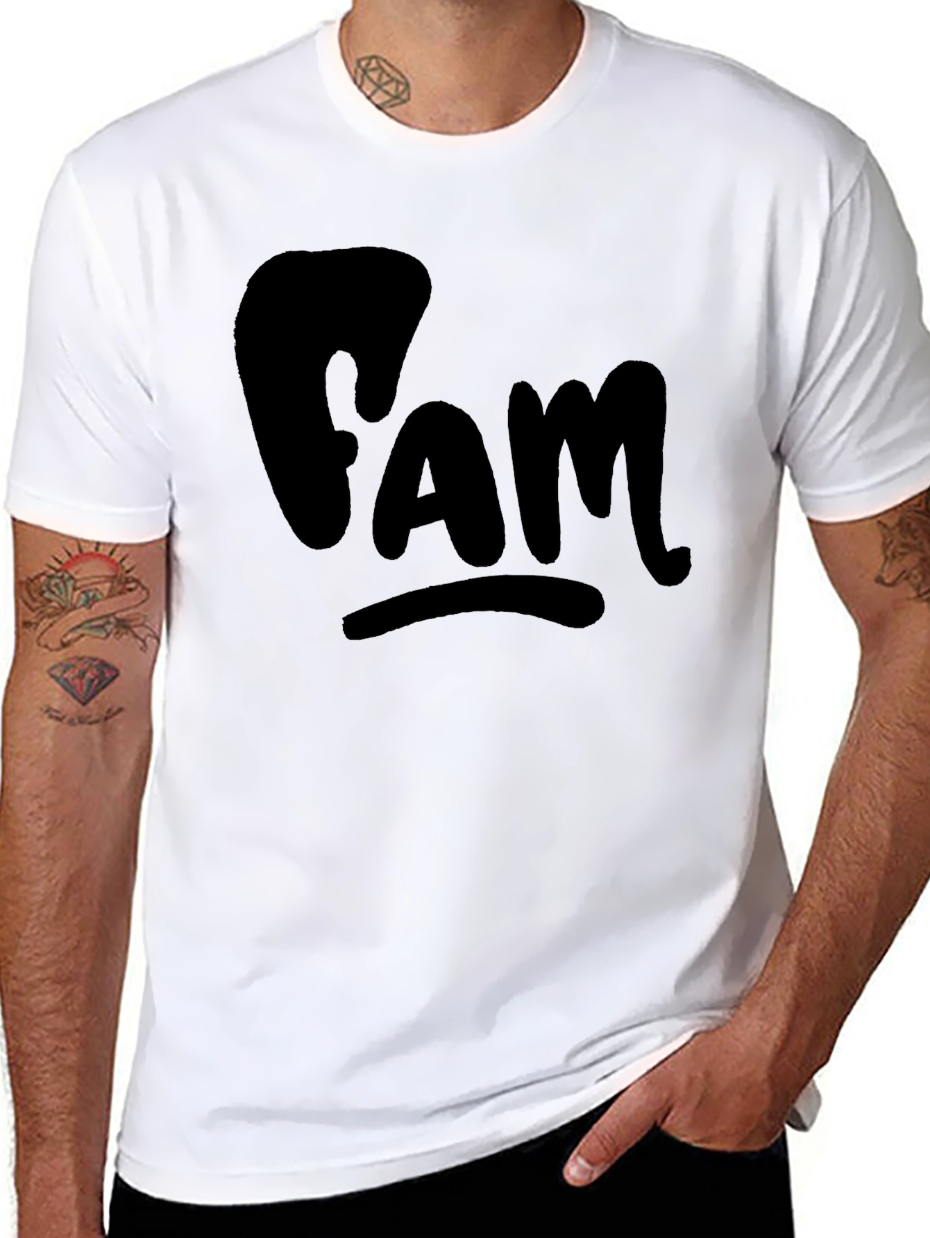 FAM Black T-Shirt - Casual Comfort