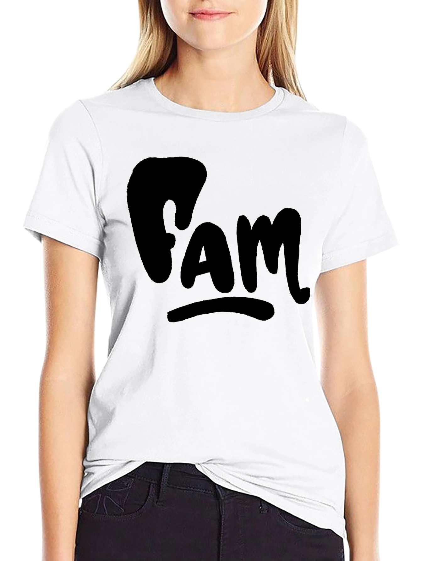 FAM Black T-Shirt - Casual Comfort