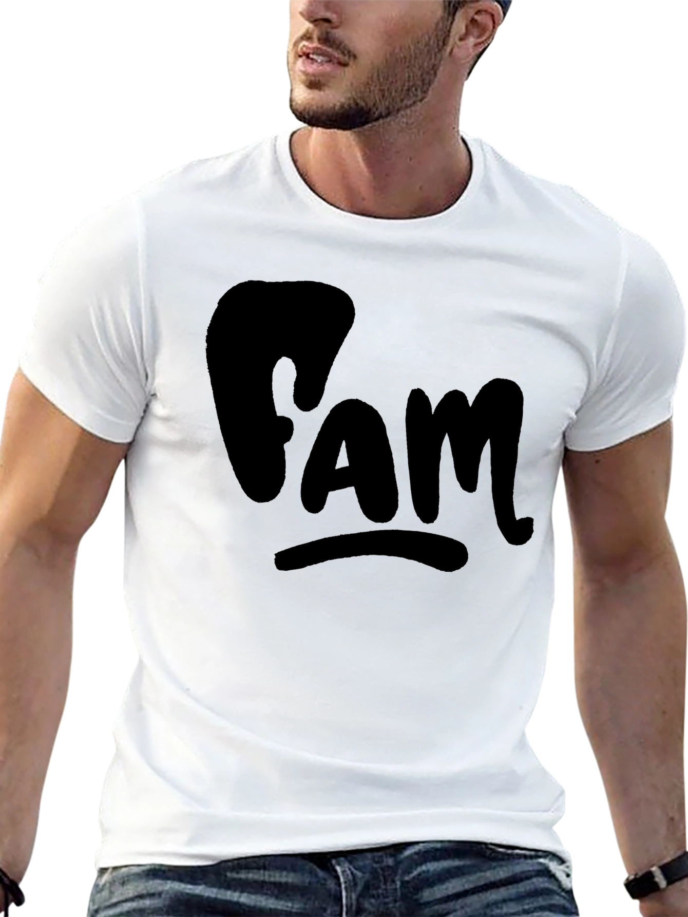 FAM Black T-Shirt - Casual Comfort